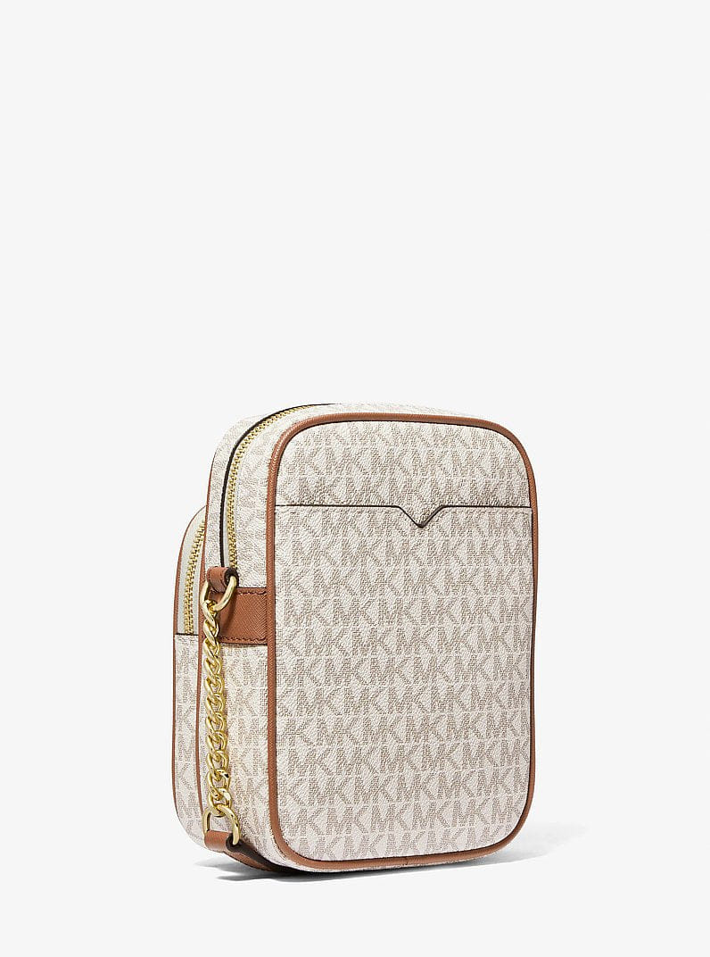Michael Kors Jet Set Travel Medium Logo Crossbody Bag Vanilla