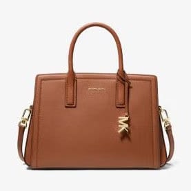 Michael Kors Laila Medium Leather Satchel Luggage