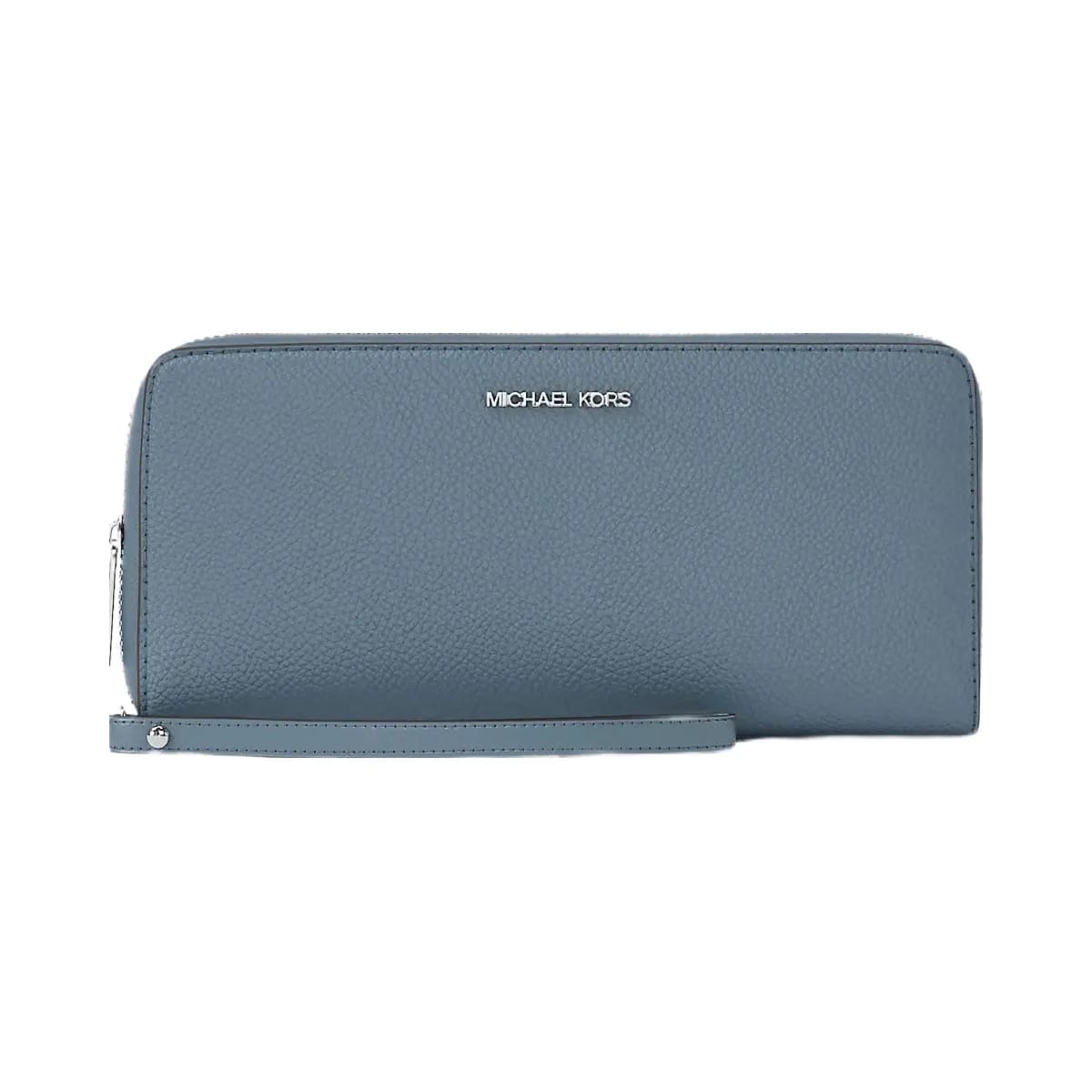 Michael Kors Large Pebbled Leather Continental Wallet Cornflower