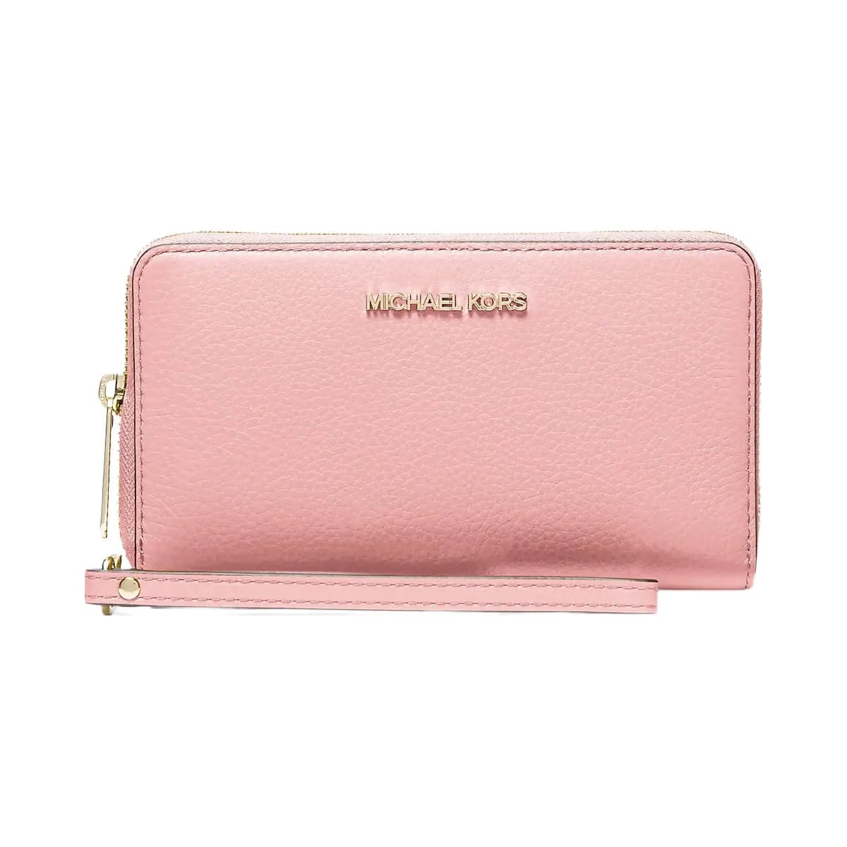 Michael Kors Large Pebbled Leather Smartphone Wristlet Powder Blush