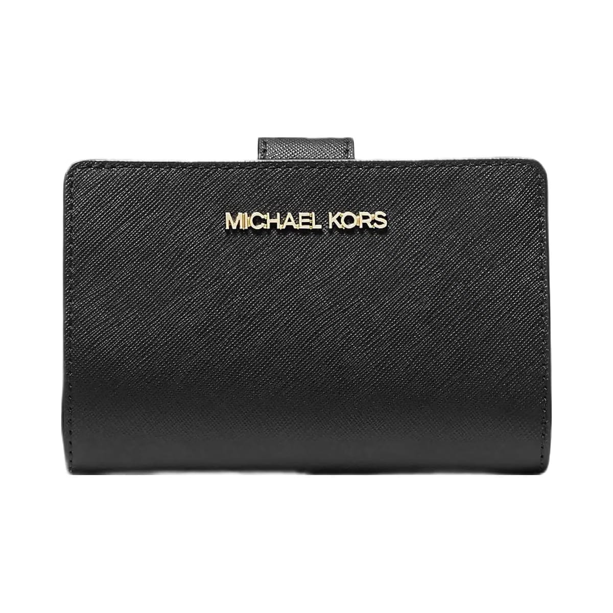Michael Kors Medium Crossgrain Leather Wallet Black