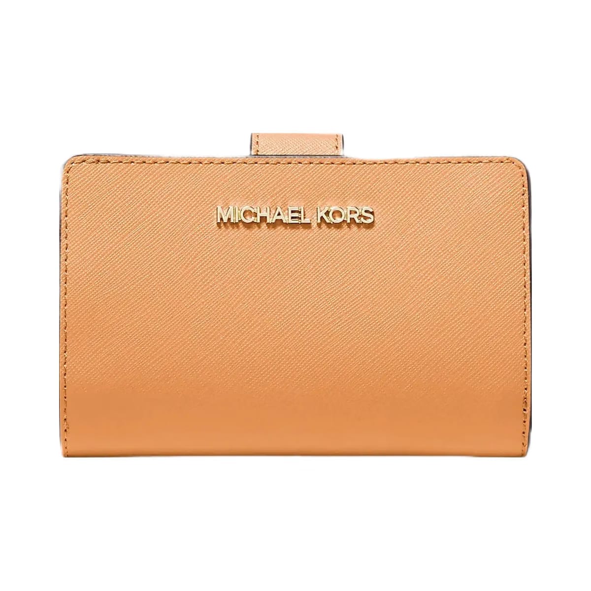 Michael Kors Medium Crossgrain Leather Wallet Cider