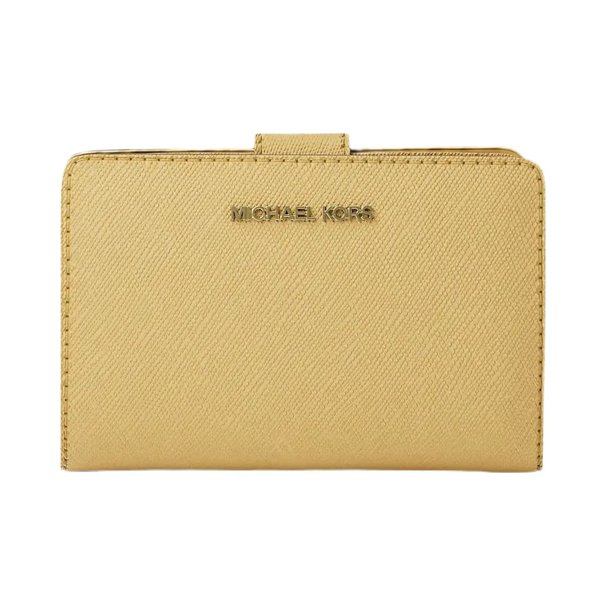 Michael Kors Medium Crossgrain Leather Wallet Honey