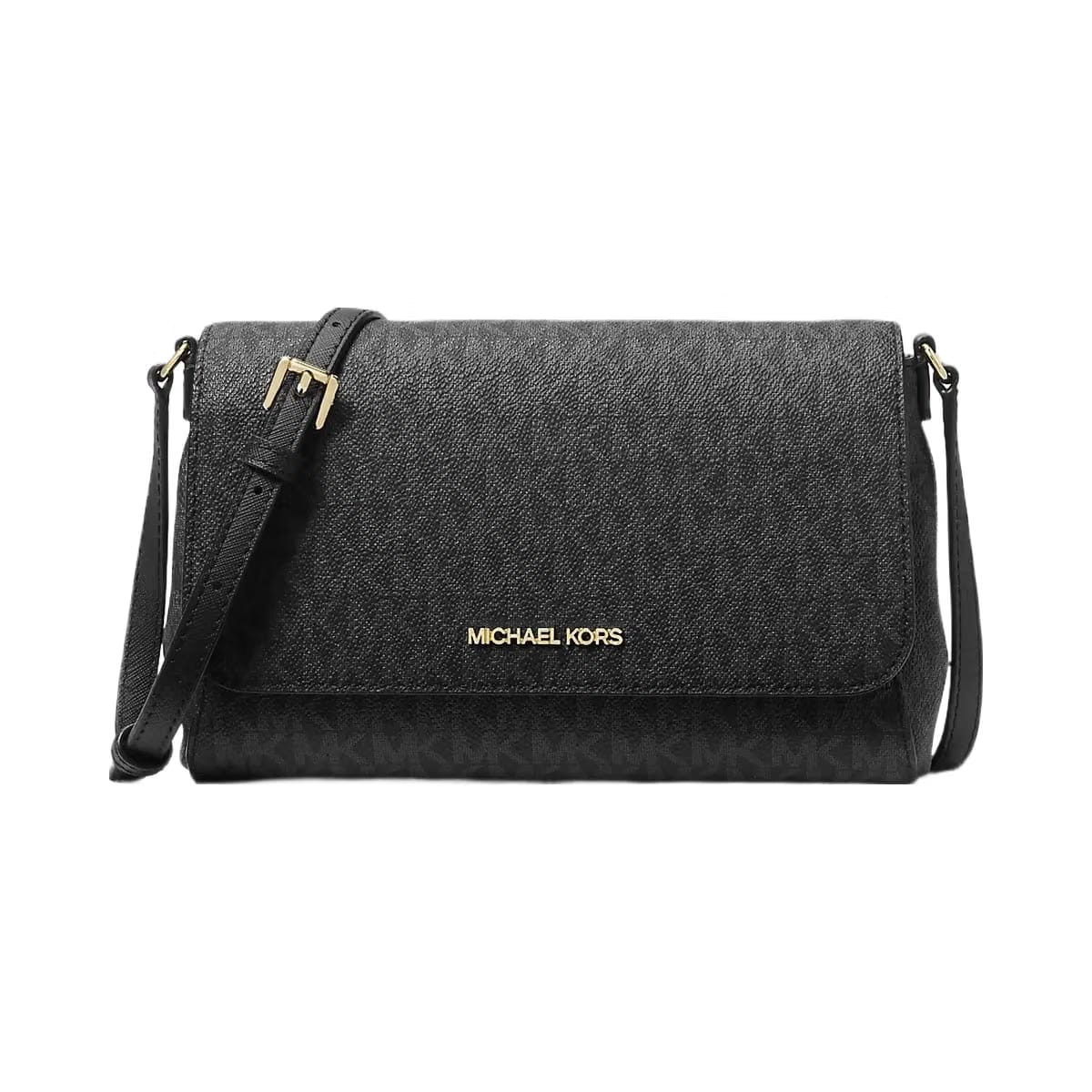 Michael Kors Medium Logo Convertible Crossbody Bag Black