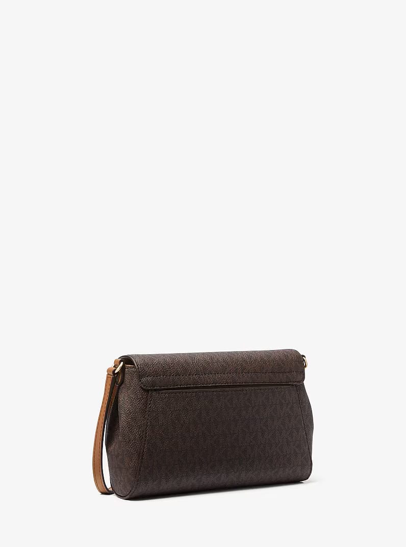 Michael Kors Medium Logo Convertible Crossbody Bag Brown