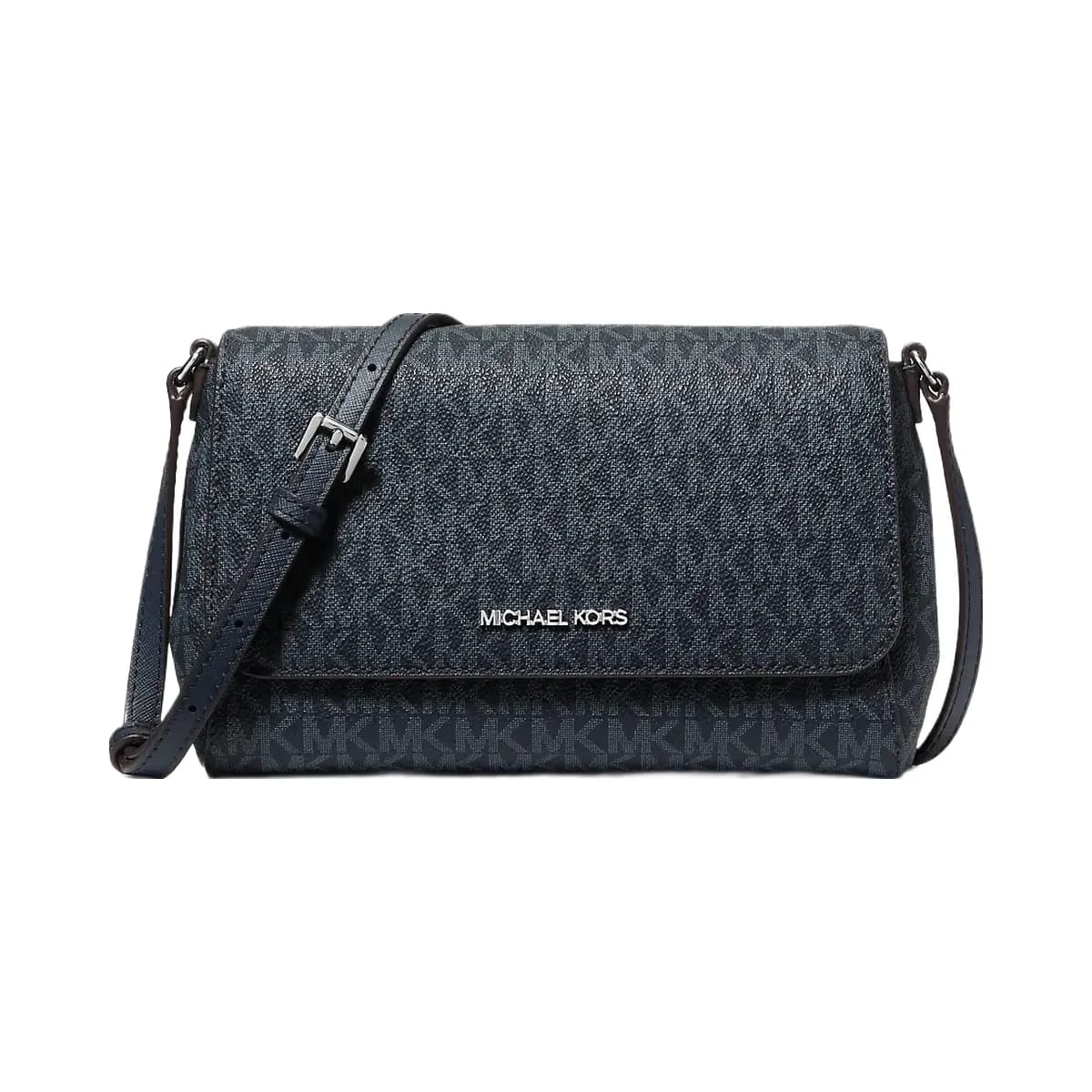 Michael Kors Medium Signature Logo Convertible Crossbody Bag Admiral
