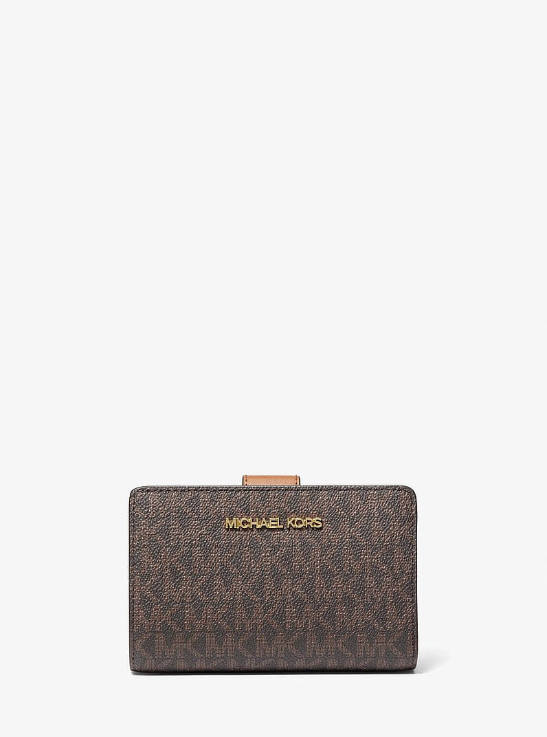 Michael Kors Medium Signature Logo Wallet Brown