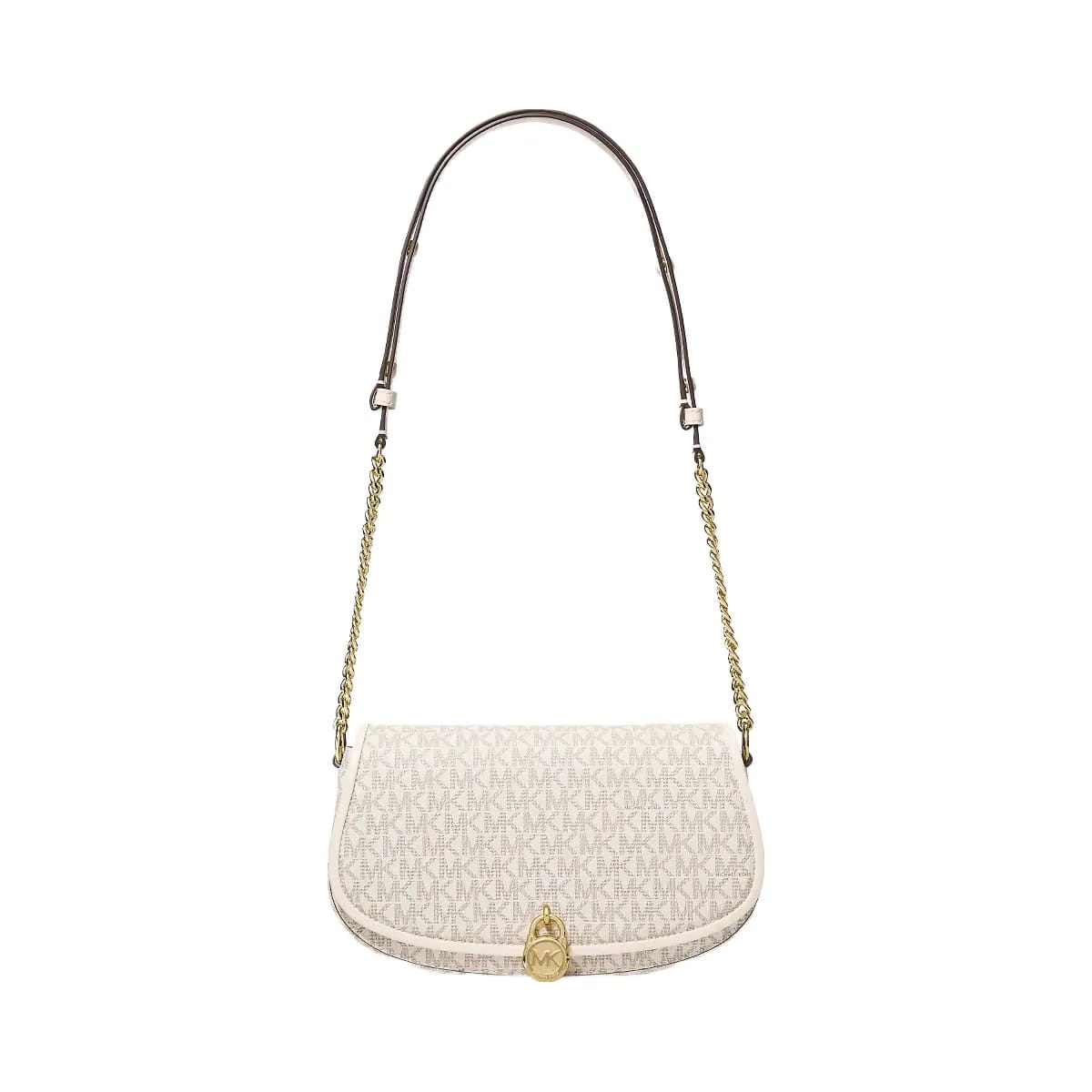Michael Kors Mila Medium Signature Logo Messenger Bag Lt Crm Multi