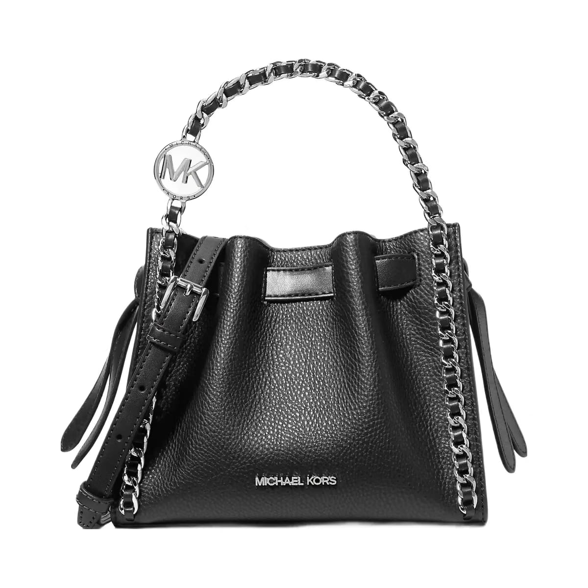 Michael Kors Mina Small Chain Convertible Crossbody Bag Black