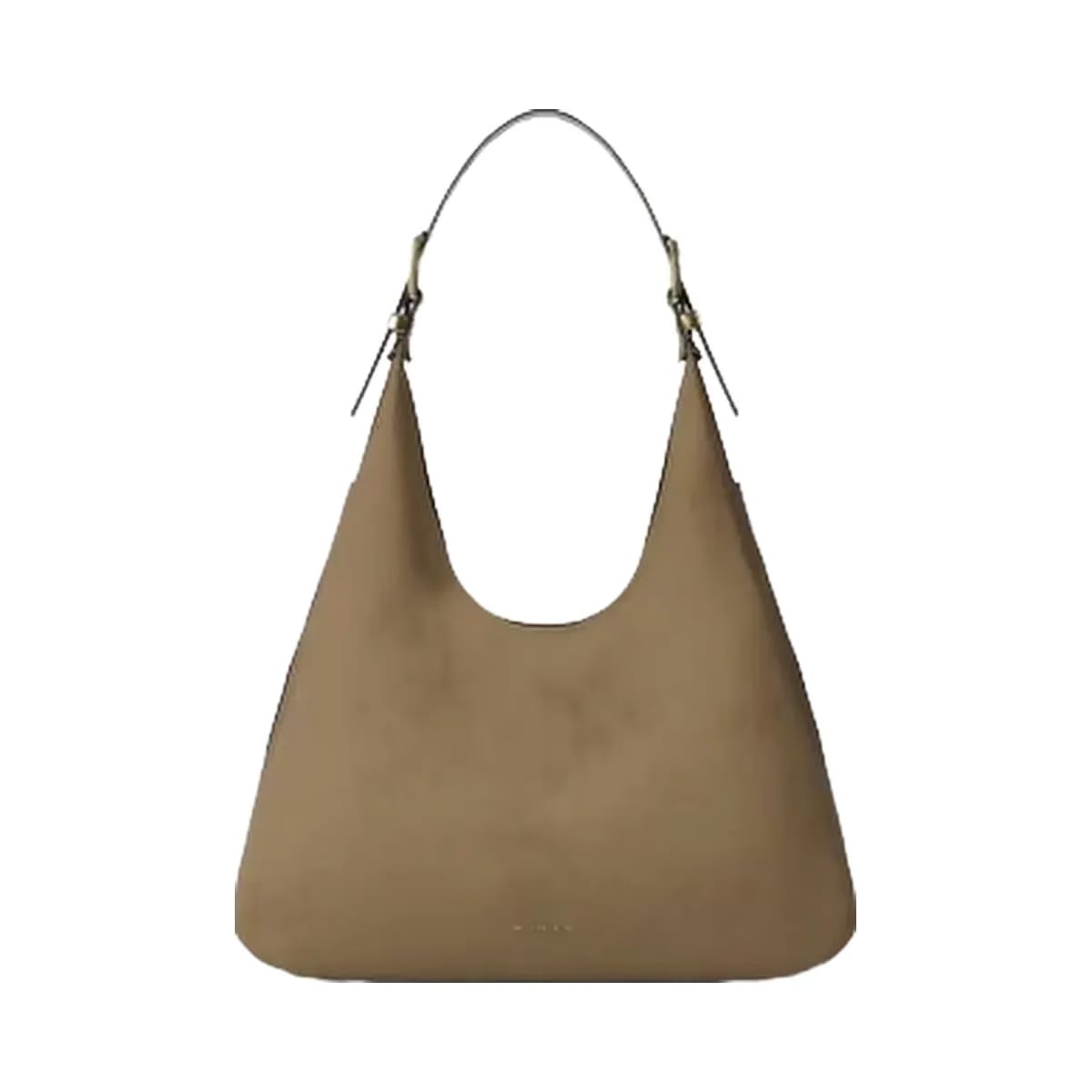 Michael Kors Nolita Large Nubuck Hobo Shoulder Bag Husk