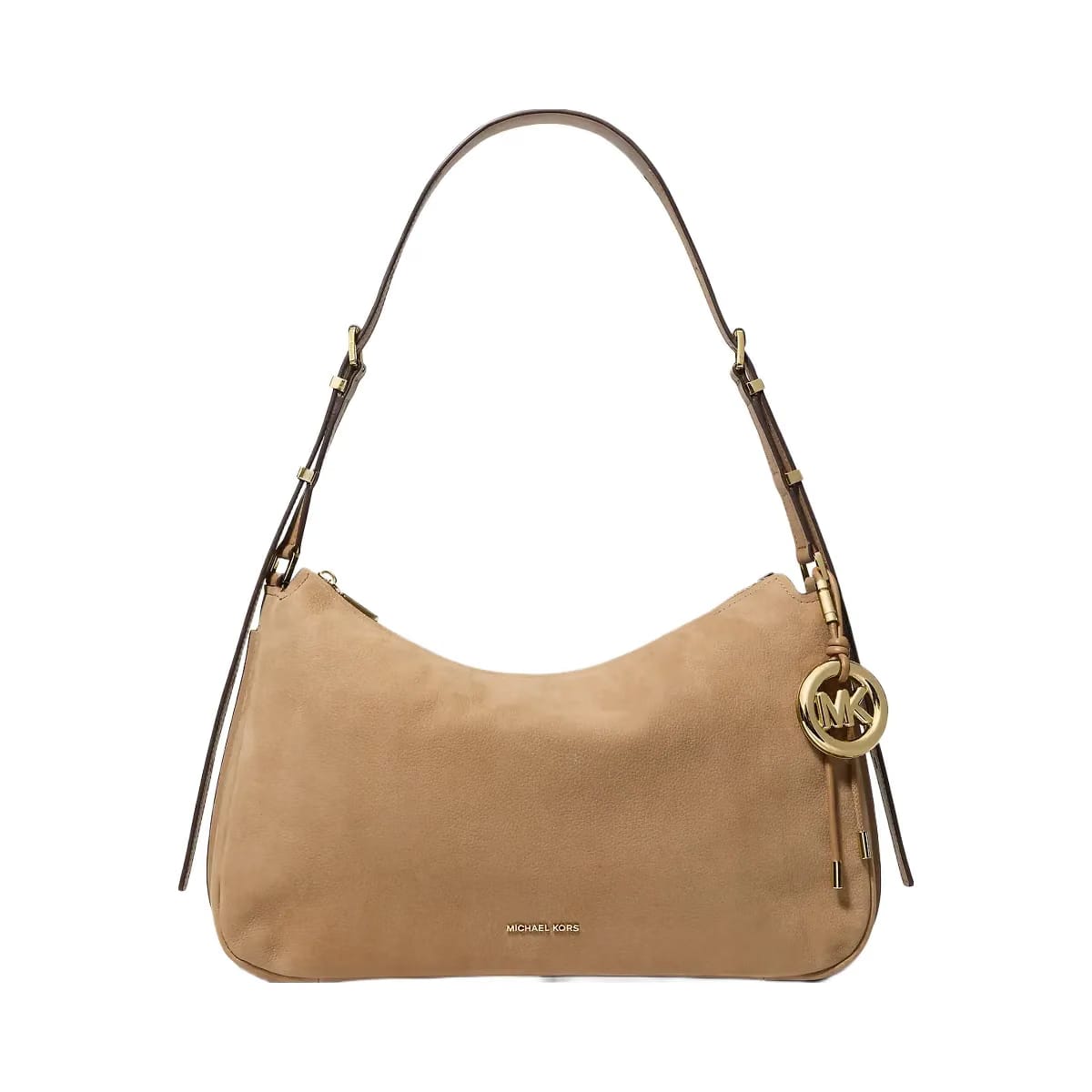 Michael Kors Nolita Medium Nubuck Convertible Shoulder Bag Husk