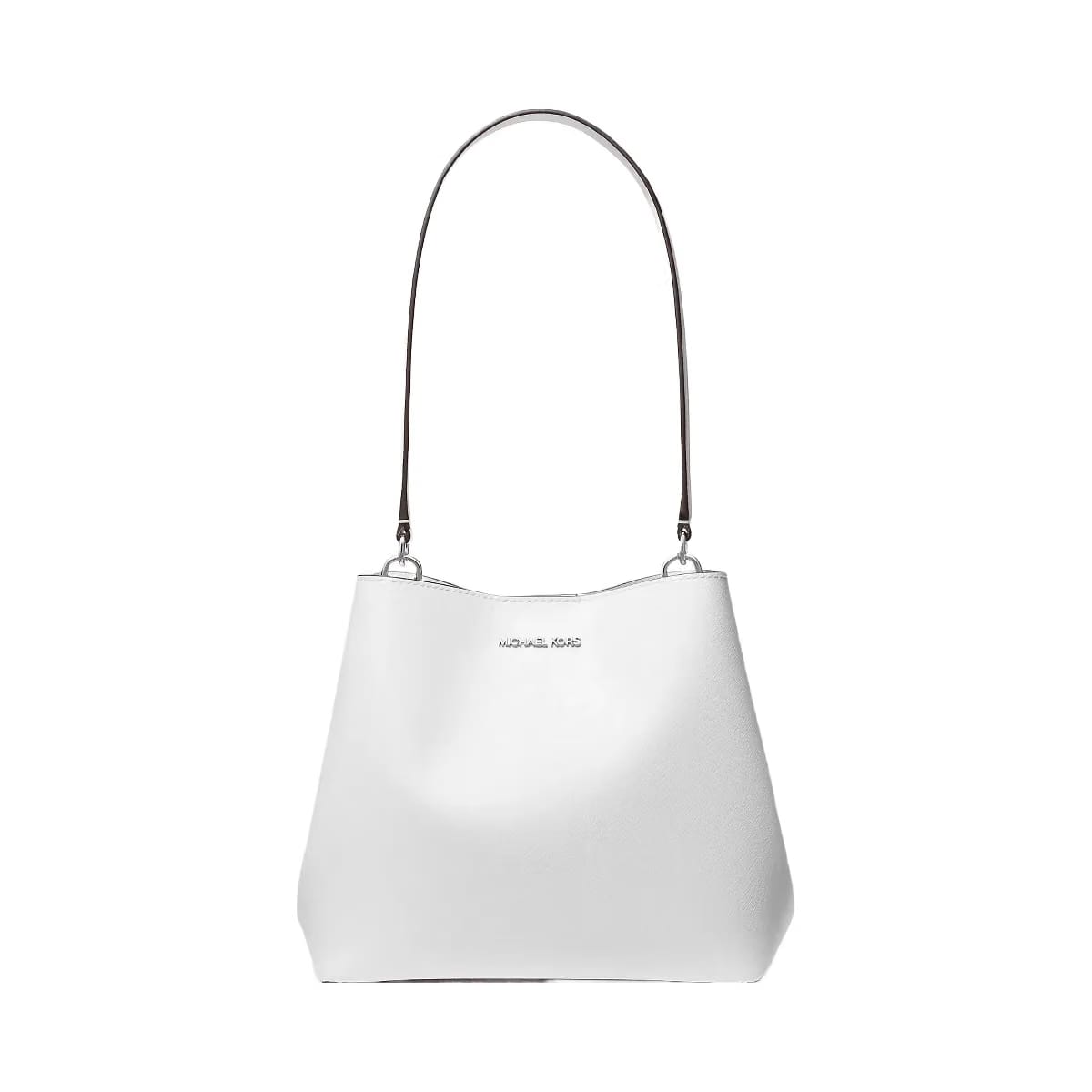 Michael Kors Pratt Medium Shoulder Bag Optic White