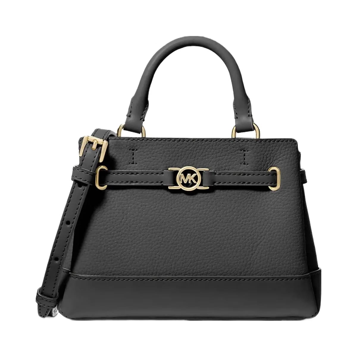 Michael Kors Reed Extra-Small Pebbled Leather Satchel Black