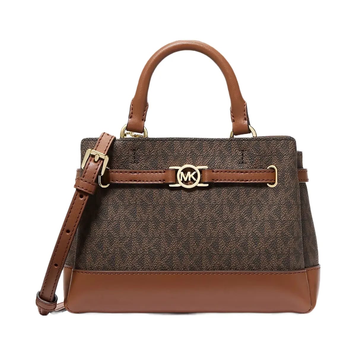 Michael Kors Reed Extra-Small Signature Logo Satchel Brown