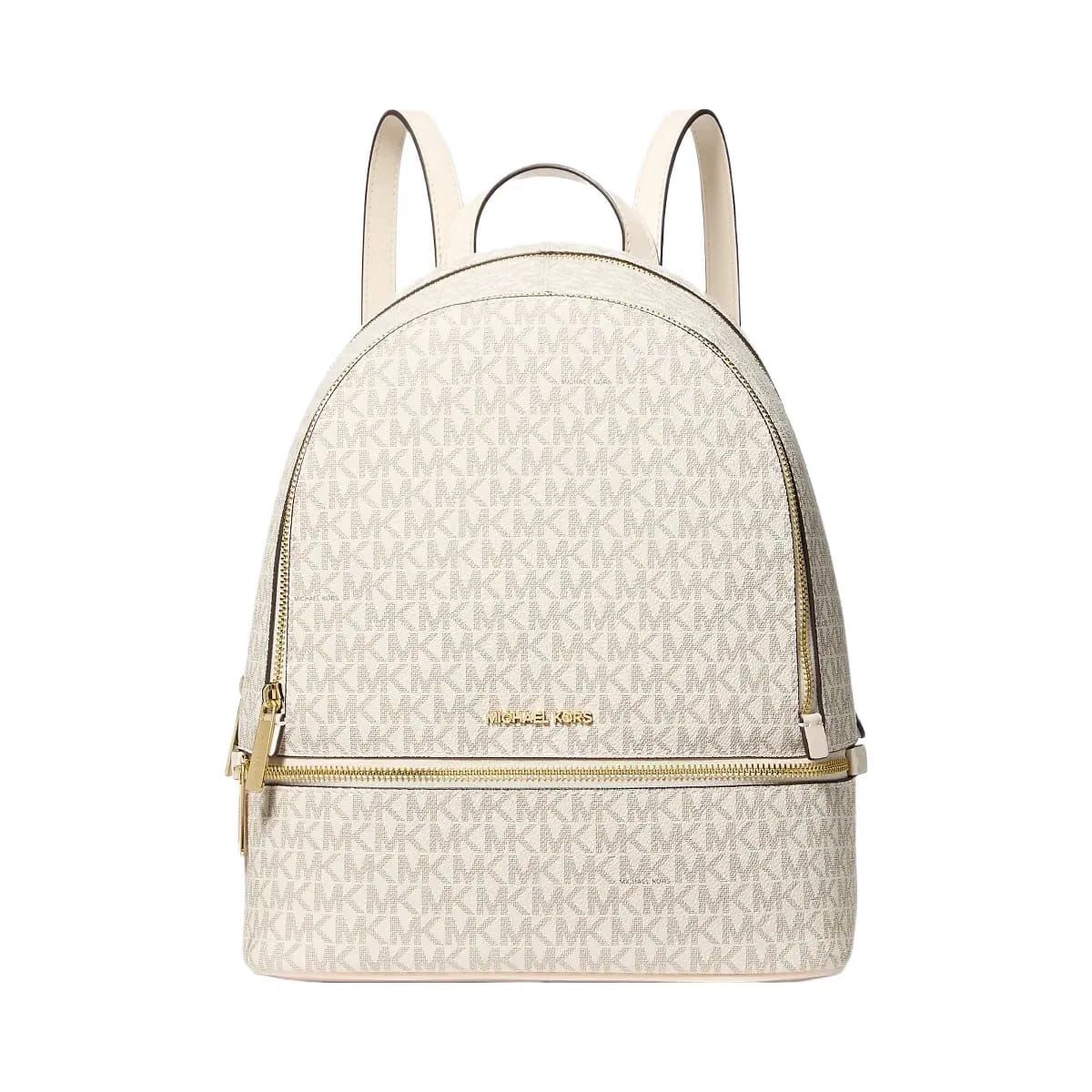 Michael Kors Rhea Medium Signature Logo Backpack Lt Crm Multi