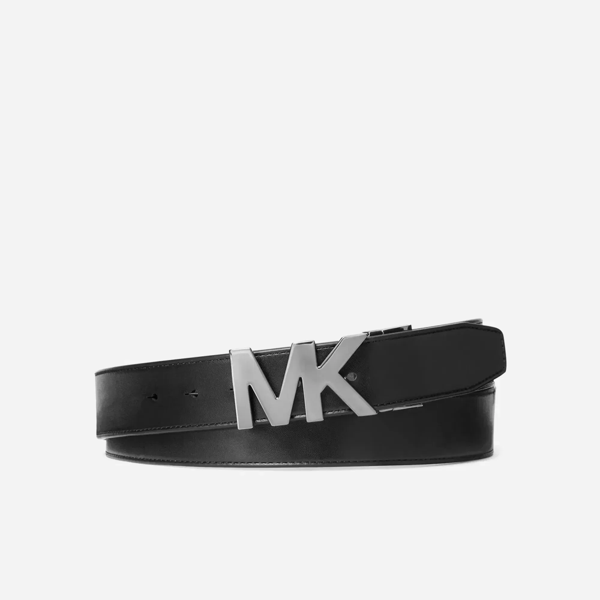 Michael Kors Signature Logo Wallet and Reversible Belt Gift Set Brown-Black