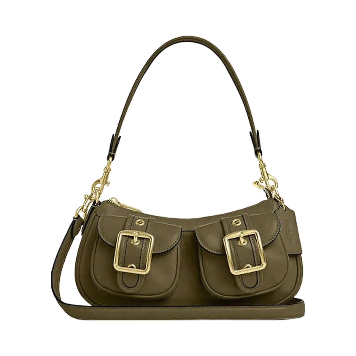 Coach Ashton Bag Glazed Leather-Gold-Olive