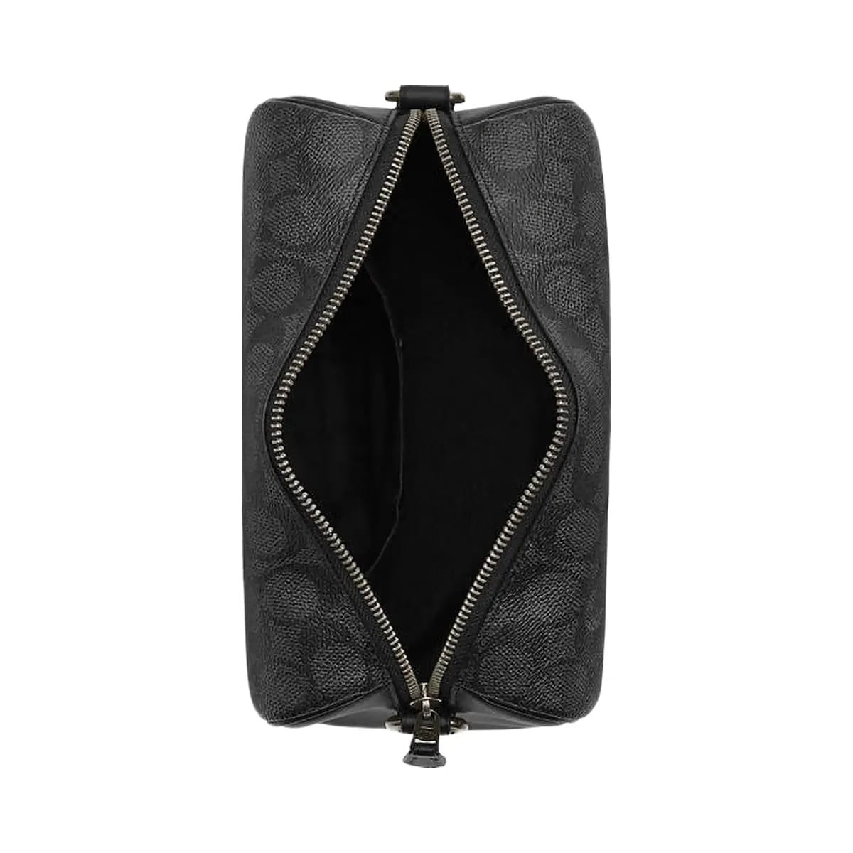 Coach Axel Crossbody Bag In Signature Canvas Signature Canvas-Gunmetal-Charcoal-Black
