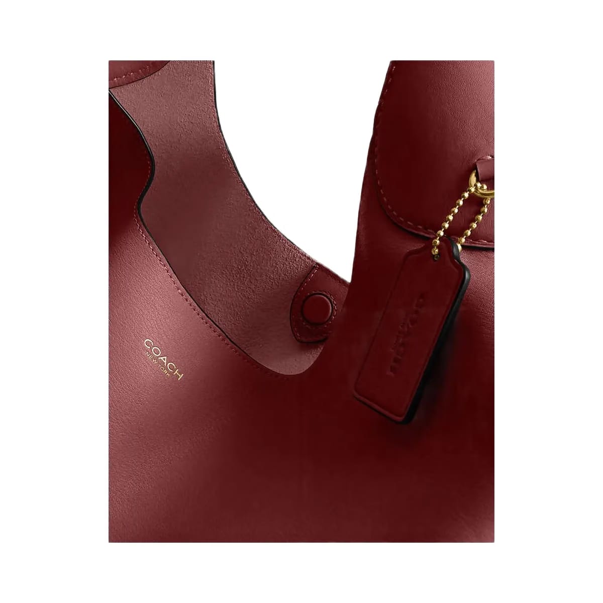 Coach Brooklyn Shoulder Bag 39 Smooth Leather-Brass-Dark Ruby