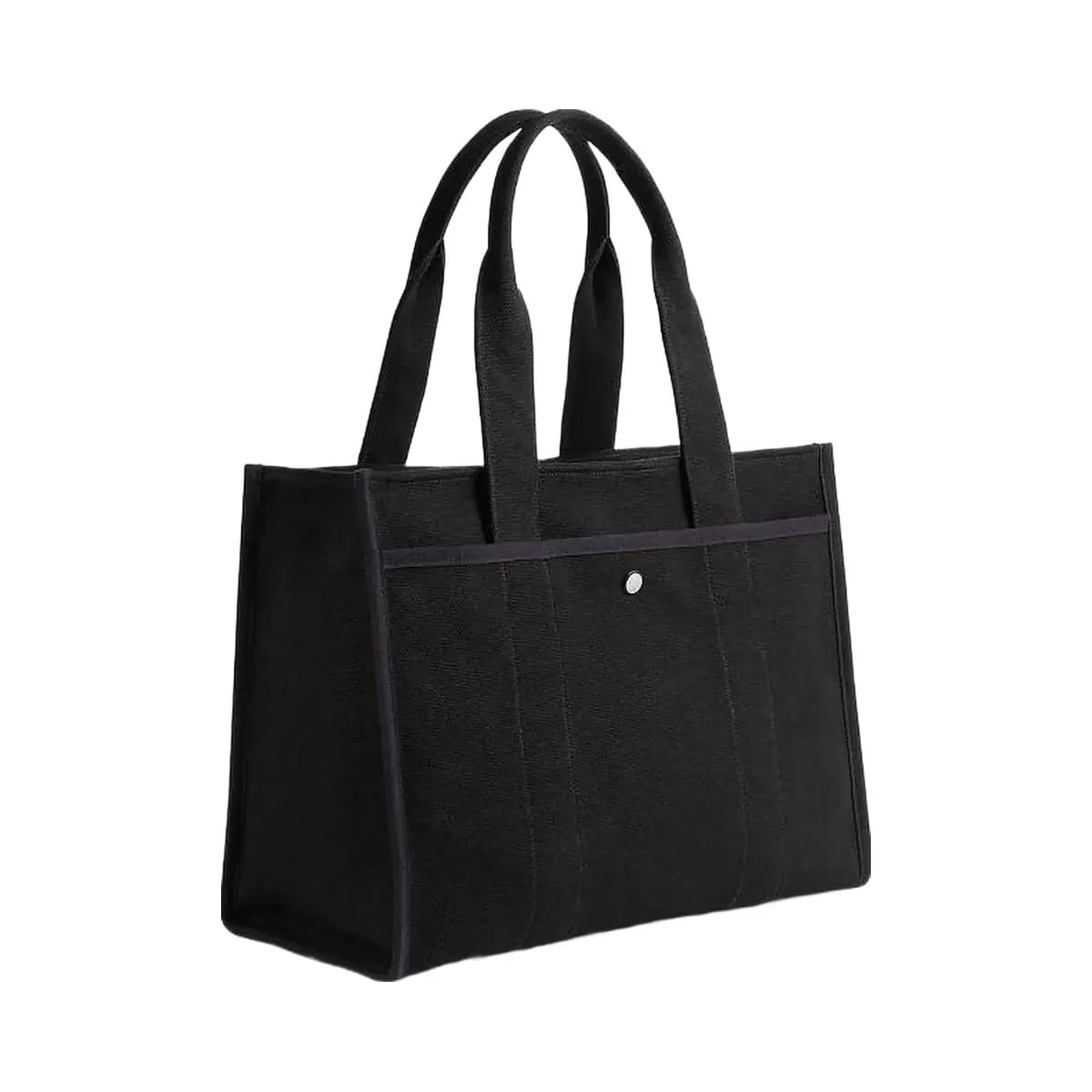 Coach Cargo Tote Bag 42 Canvas-Silver-Black