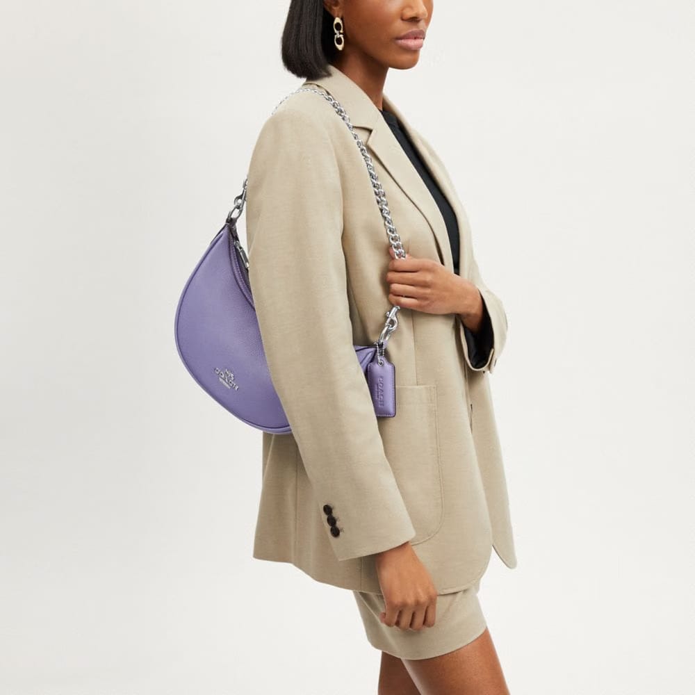 Coach Chunky Chain Shoulder Strap Silver-Silver