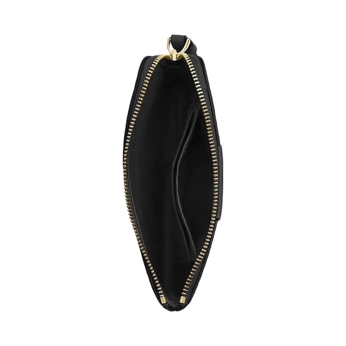 Coach Corner Zip Wristlet In Signature Canvas With Stripe Signature Canvas-Gold-Tan-Black