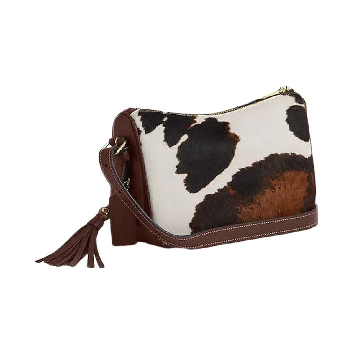 Coach Kailey Shoulder Bag With Cow Print And Tassel Cow Printed Haircalf-Im-Cow Multi