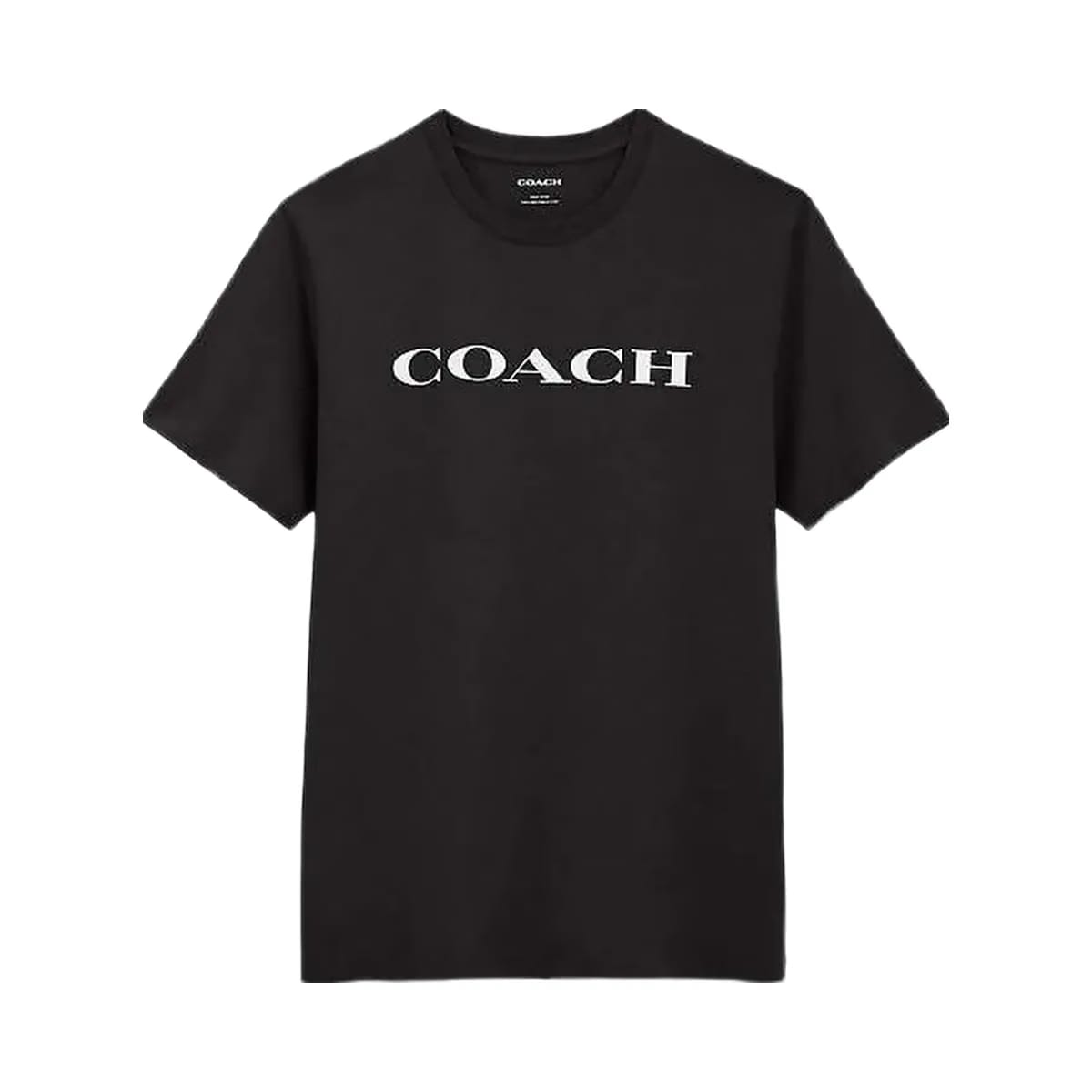 Coach Signature T-Shirt In Organic Cotton Black