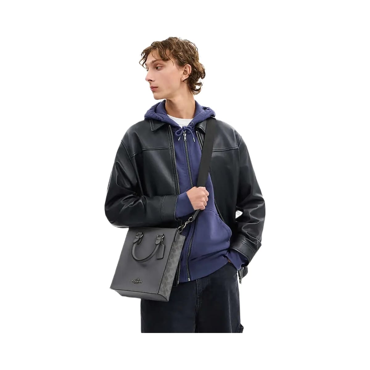 Coach Dylan Tote Bag In Signature Canvas Signature Canvas-Qb-Grey-Charcoal