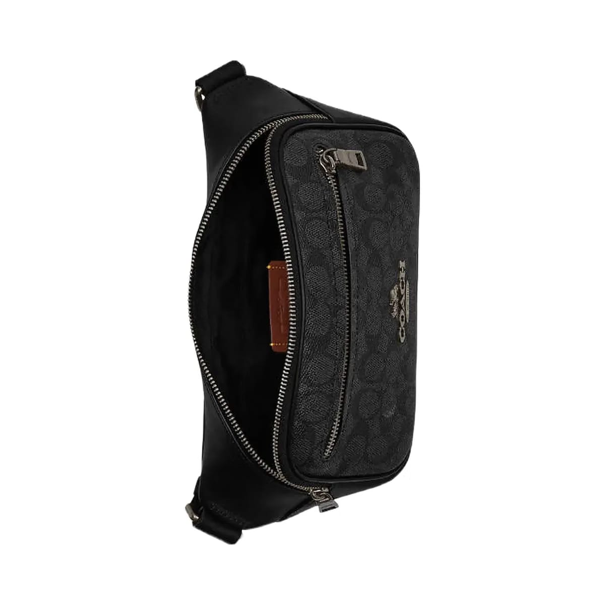 Coach Graham Crossbody Bag Smooth Leather-Gunmetal-Black