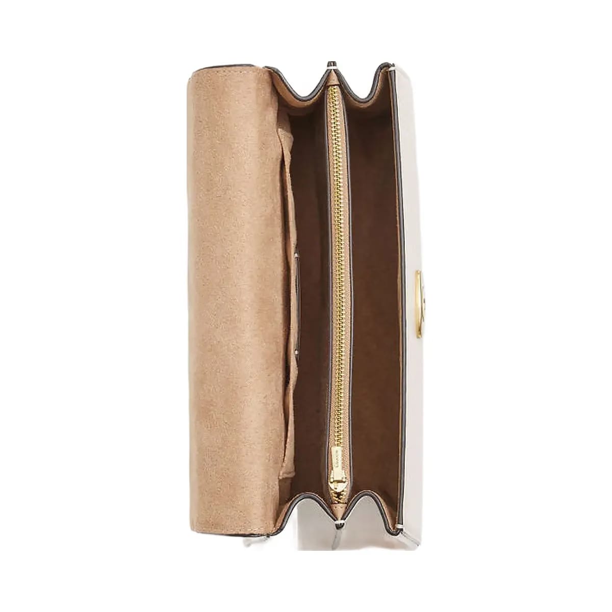 Coach Eliza Top Handle Smooth Leather-Gold-Chalk