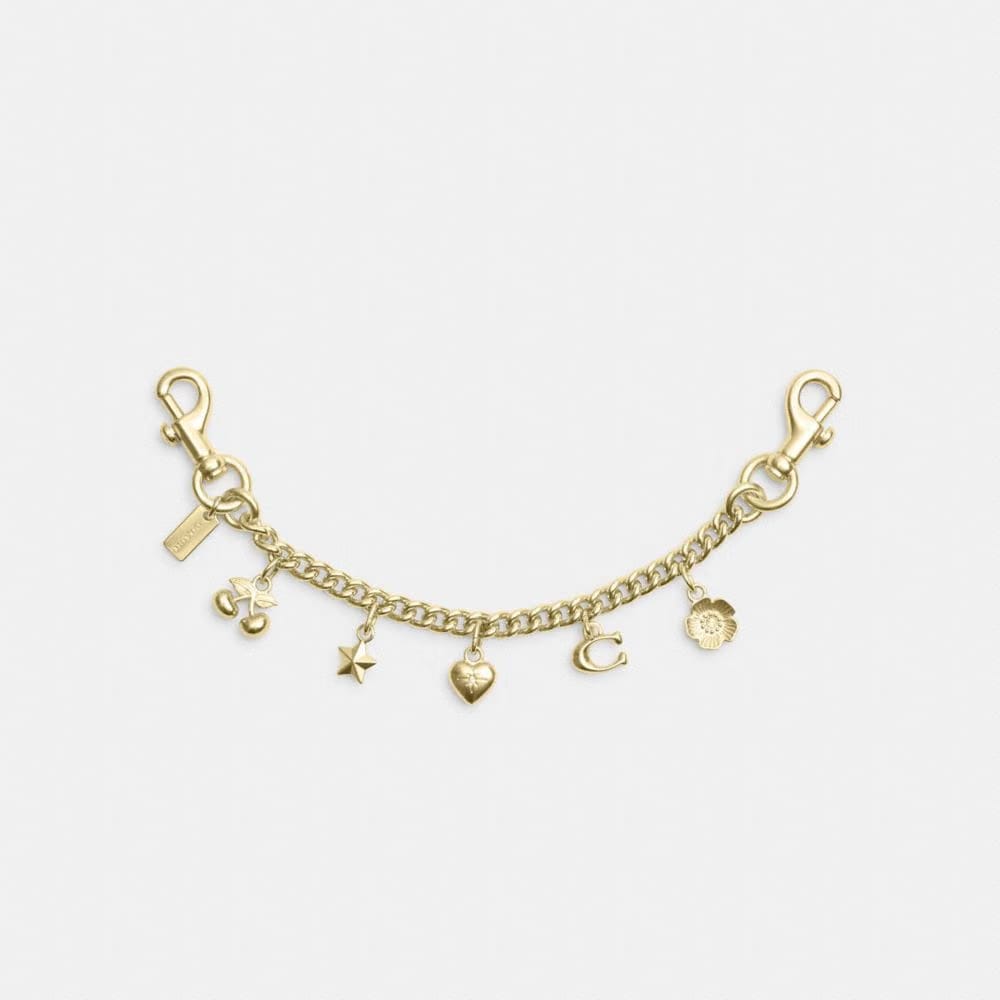 Coach Gold Swagger Chain With Charms Gold-Gold