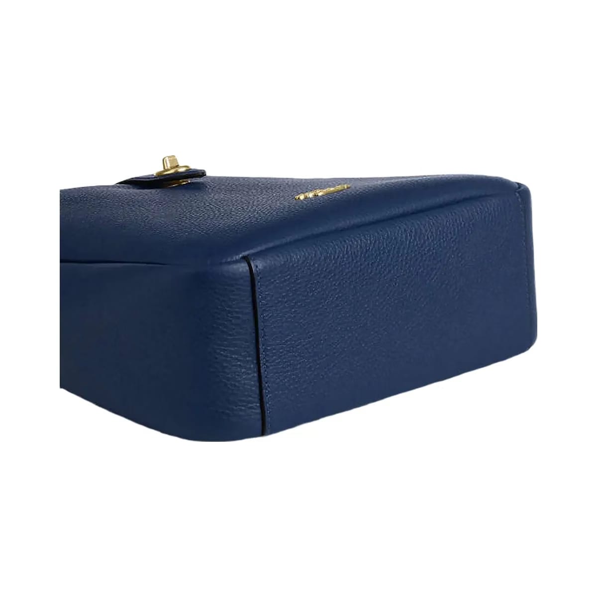 Coach Hadley Convertible Crossbody Bag Pebbled Leather-Gold-Deep Blue