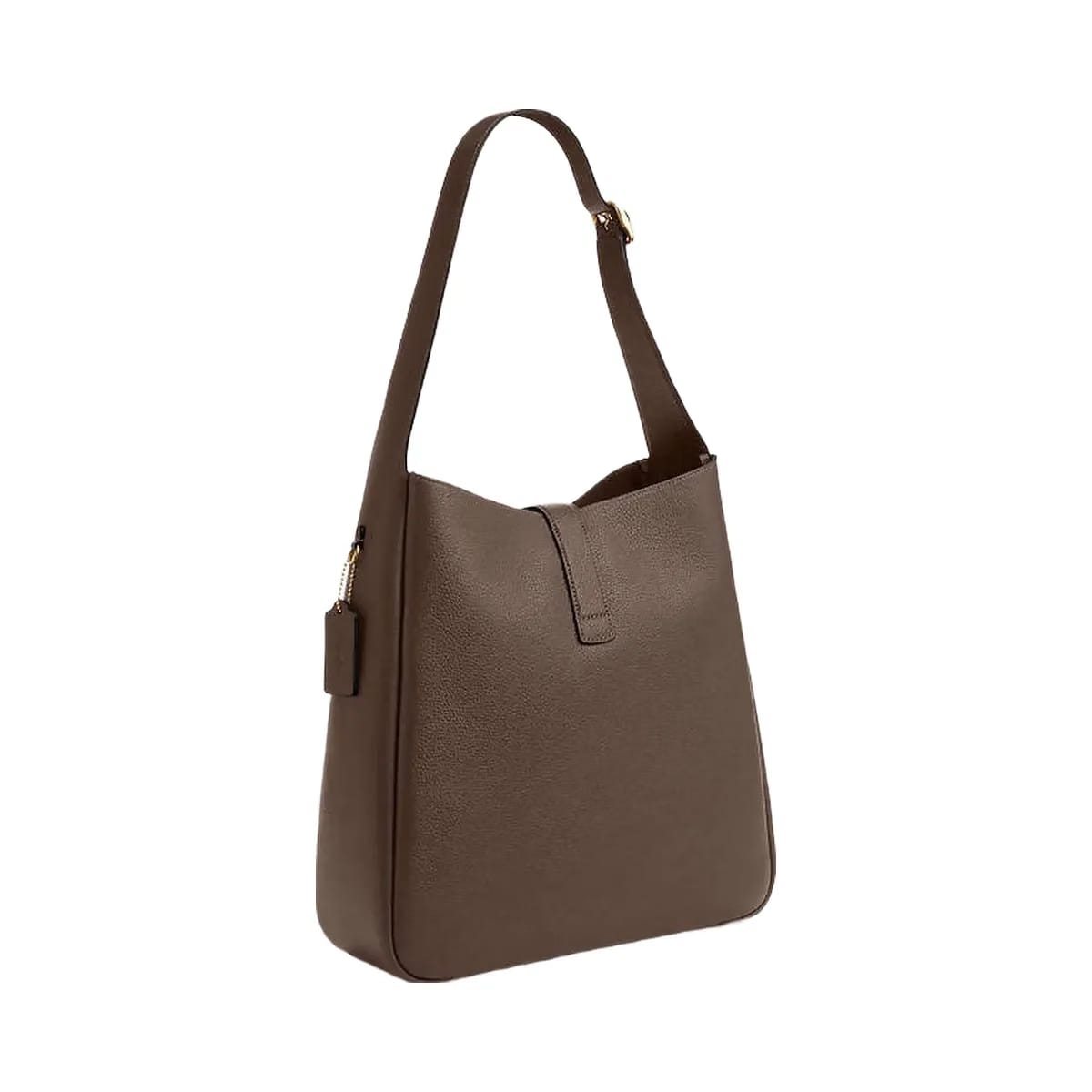 Coach Hadley Large Shoulder Bag Pebbled Leather-Gold-Dark Stone