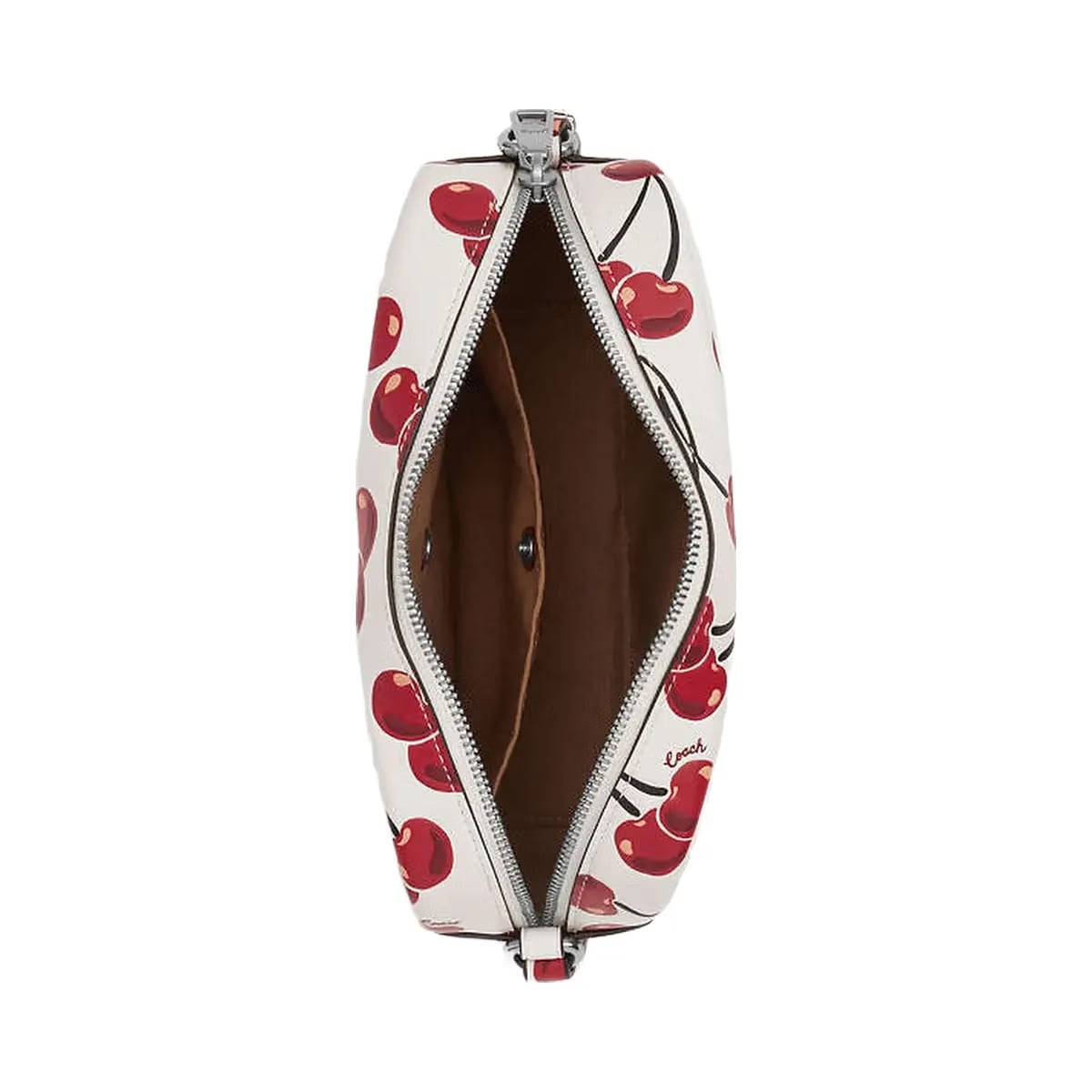 Coach Jamie Camera Bag With Cherry Print Silver-Chalk Multi