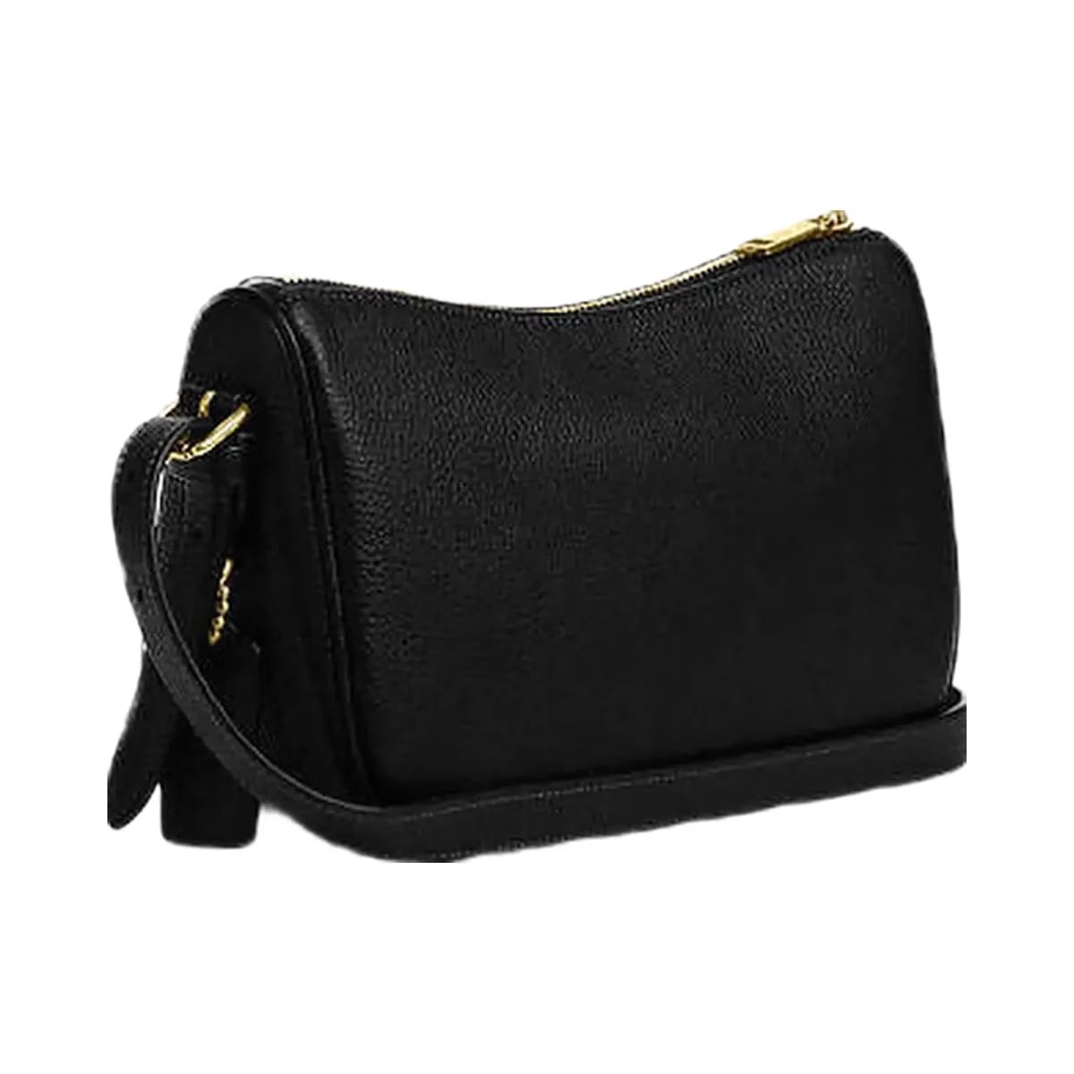 Coach Kailey Shoulder Bag Pebbled Leather-Gold-Black