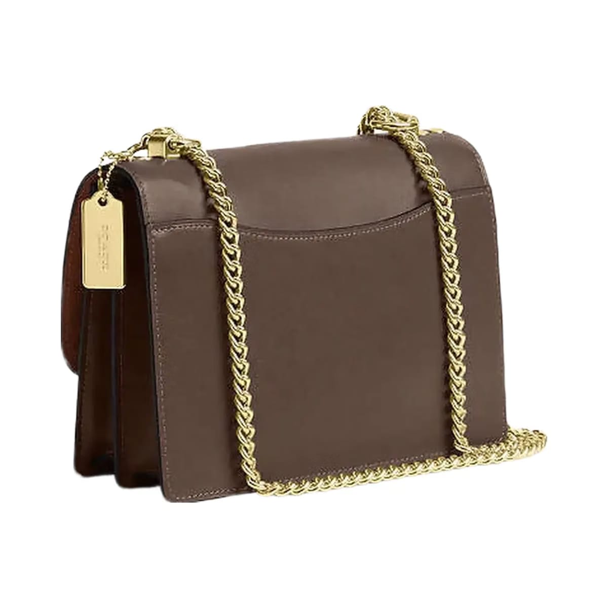 Coach Klare Crossbody Bag Calf Leather-Gold-Dark Stone