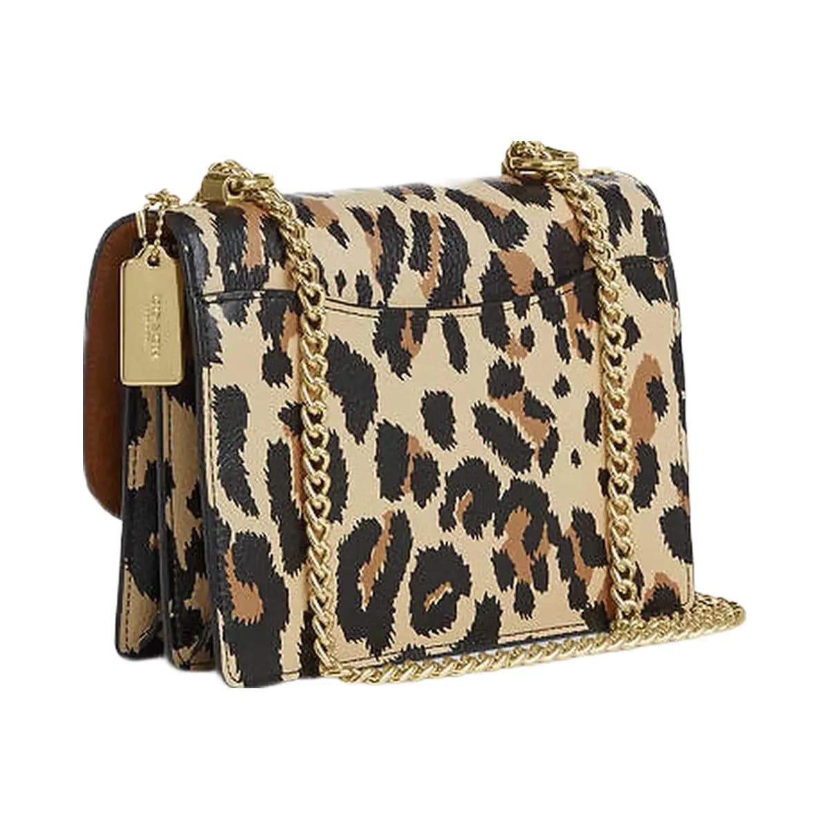 Coach Klare Crossbody Bag With Leopard Print And Signature Canvas Pebbled Leather-Im-Leopard-Walnut Multi