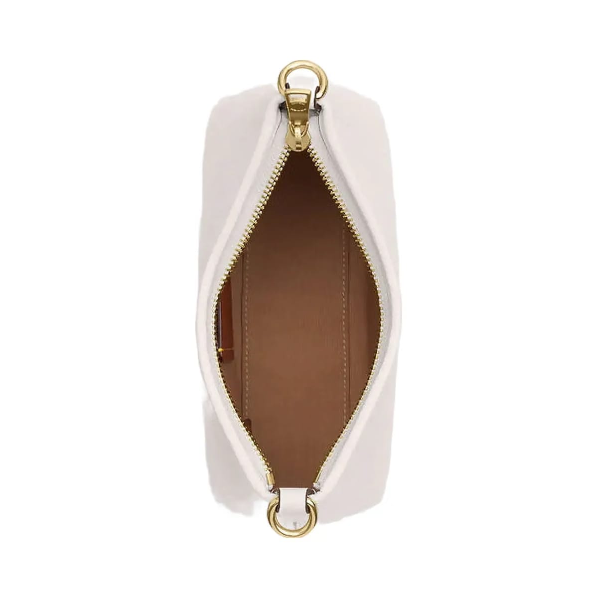 Coach Laurel Small Shoulder Bag Pebbled Leather-Gold-Chalk