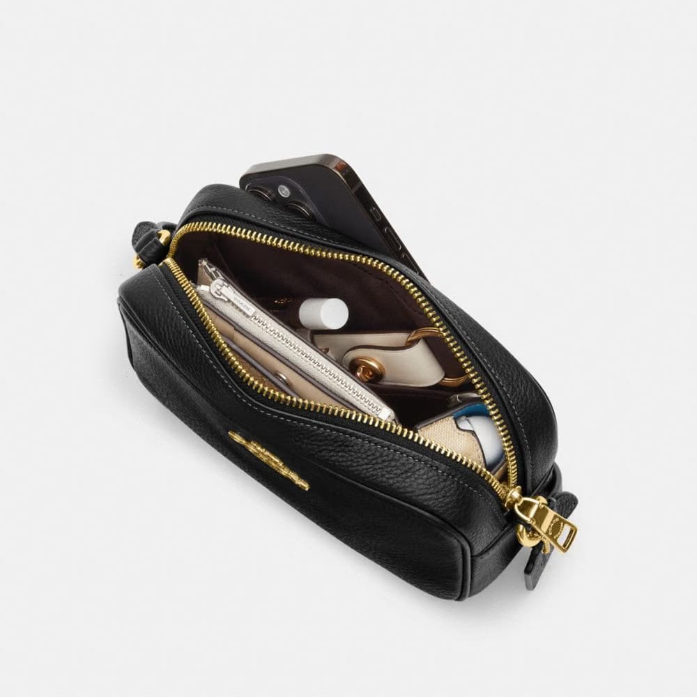 Coach Mini Jamie Camera Bag In Signature Canvas With Floral Print Gold-Sand Multi