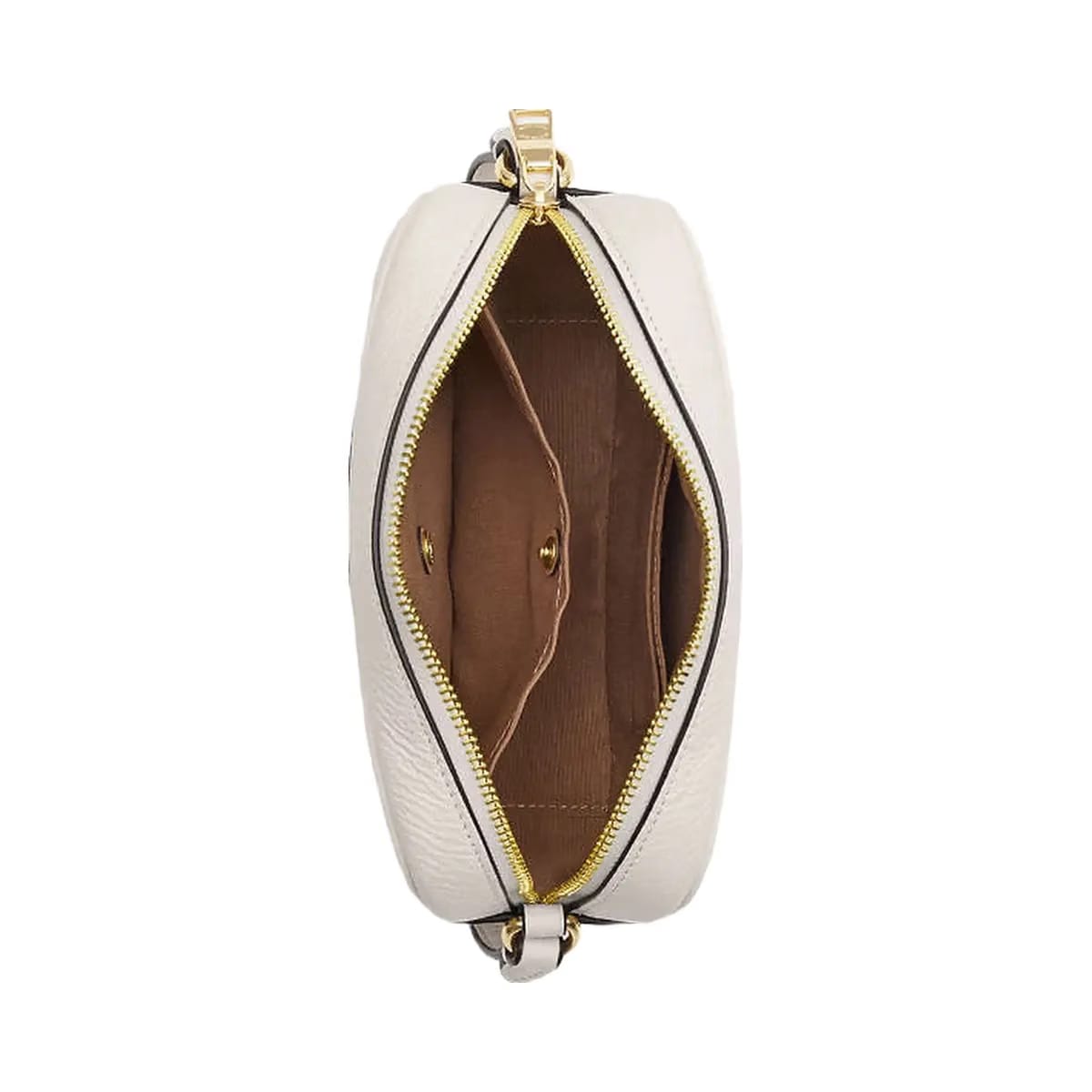 Coach Mini Jamie Camera Bag Pebbled Leather-Gold-Chalk