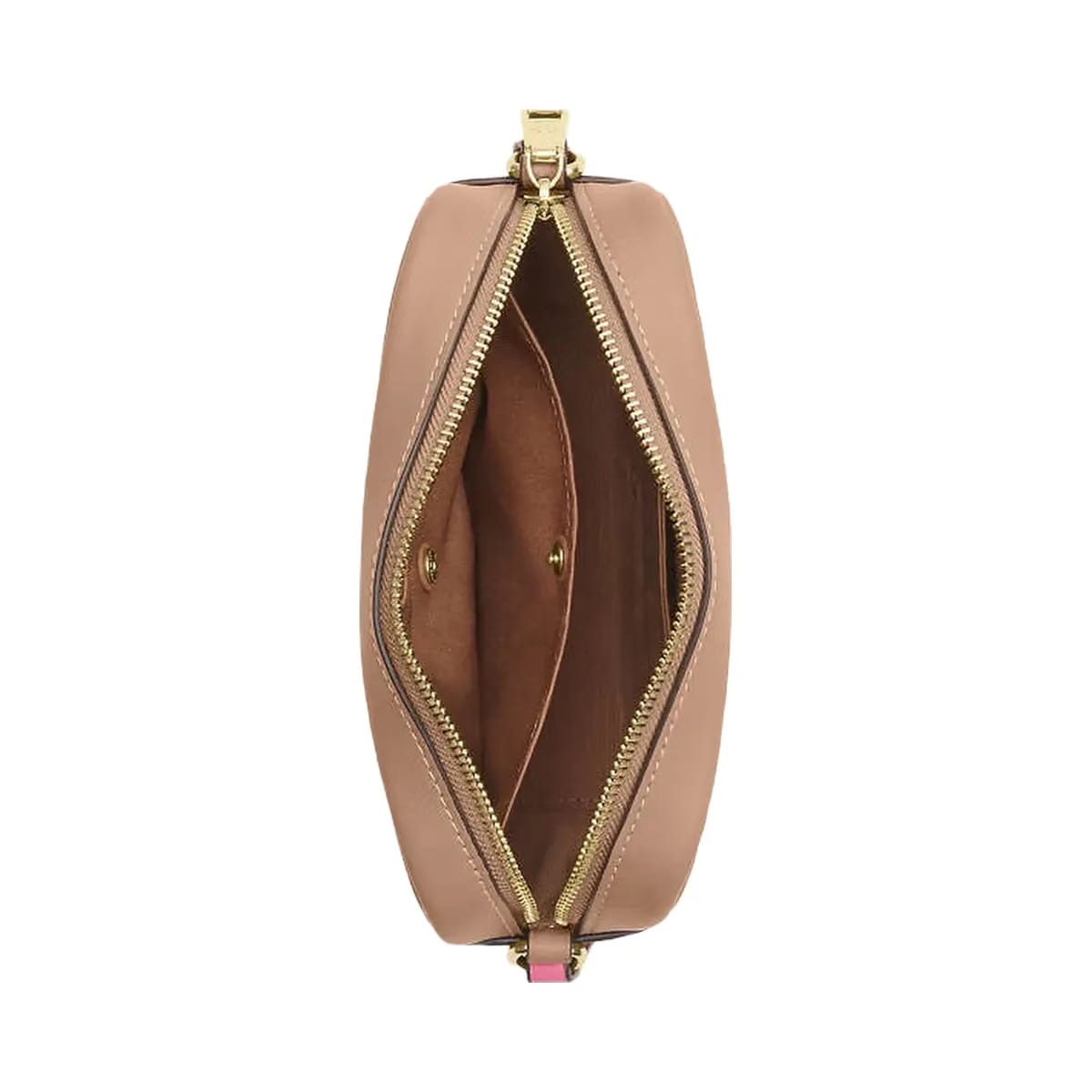 Coach Mini Jamie Camera Bag With Plaid Print Gold-Pink Multi