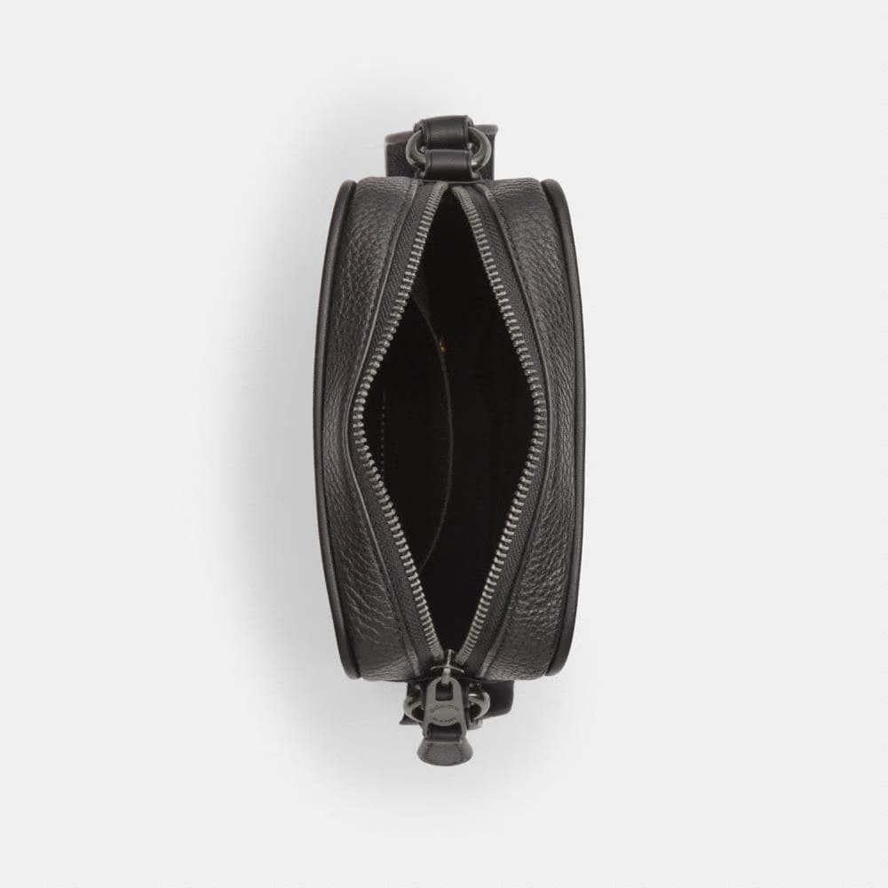 Coach Sullivan Crossbody Bag In Signature Canvas With Patches Gunmetal-Charcoal Multi