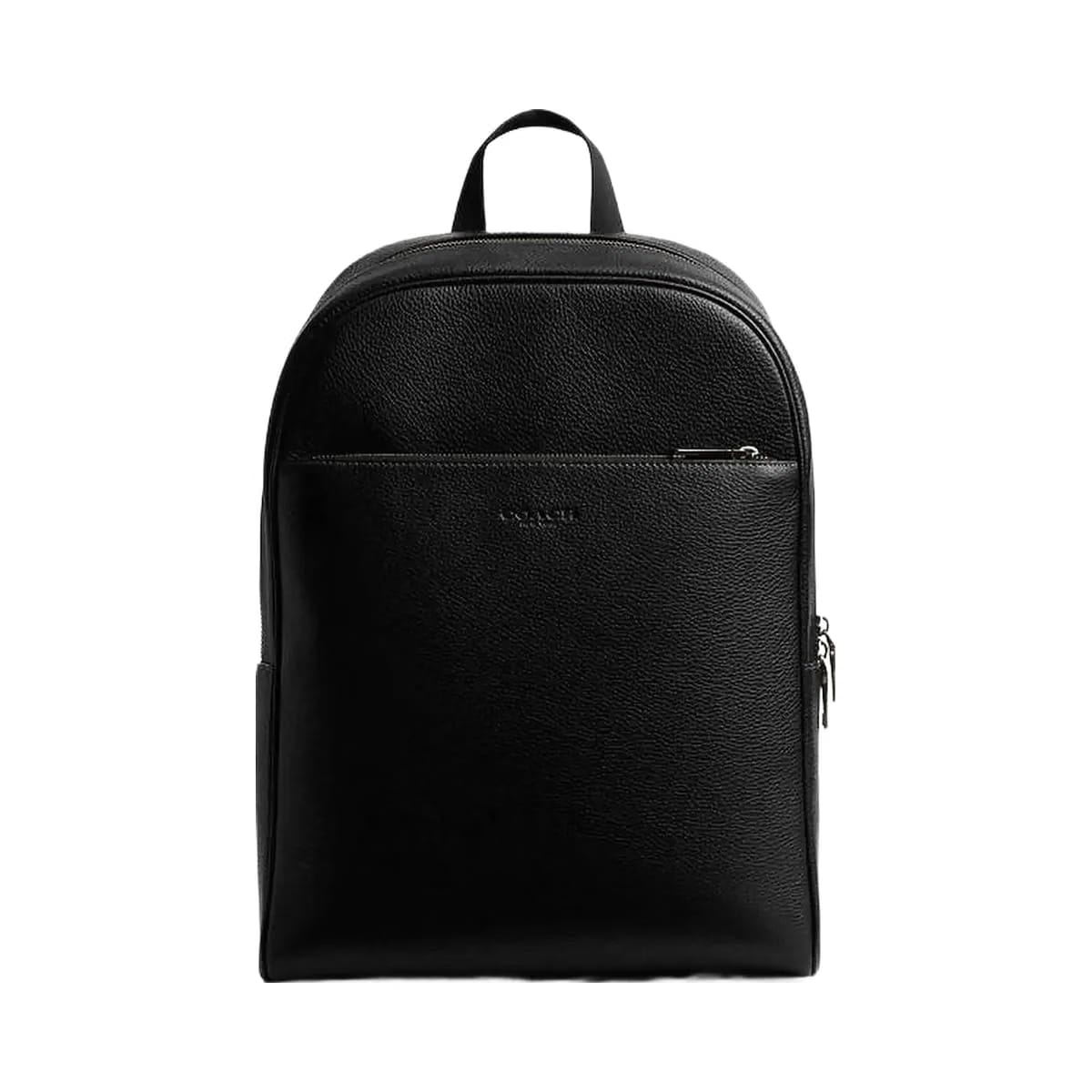 Coach Owen Backpack Pebbled Leather-Gunmetal-Black