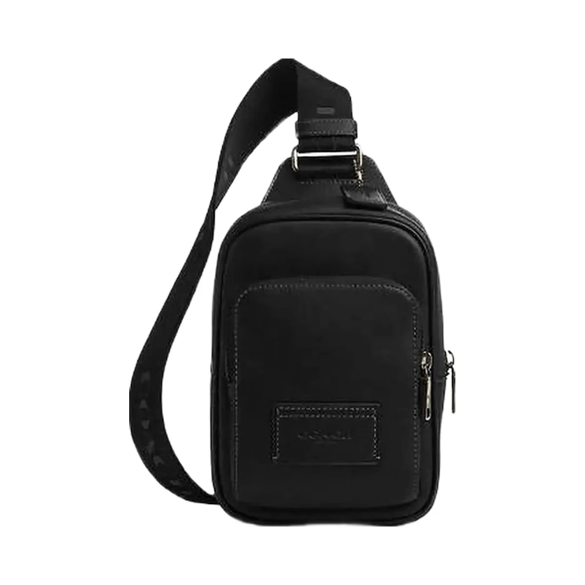 Coach Racer Sling Pack Smooth Leather-Gunmetal-Black