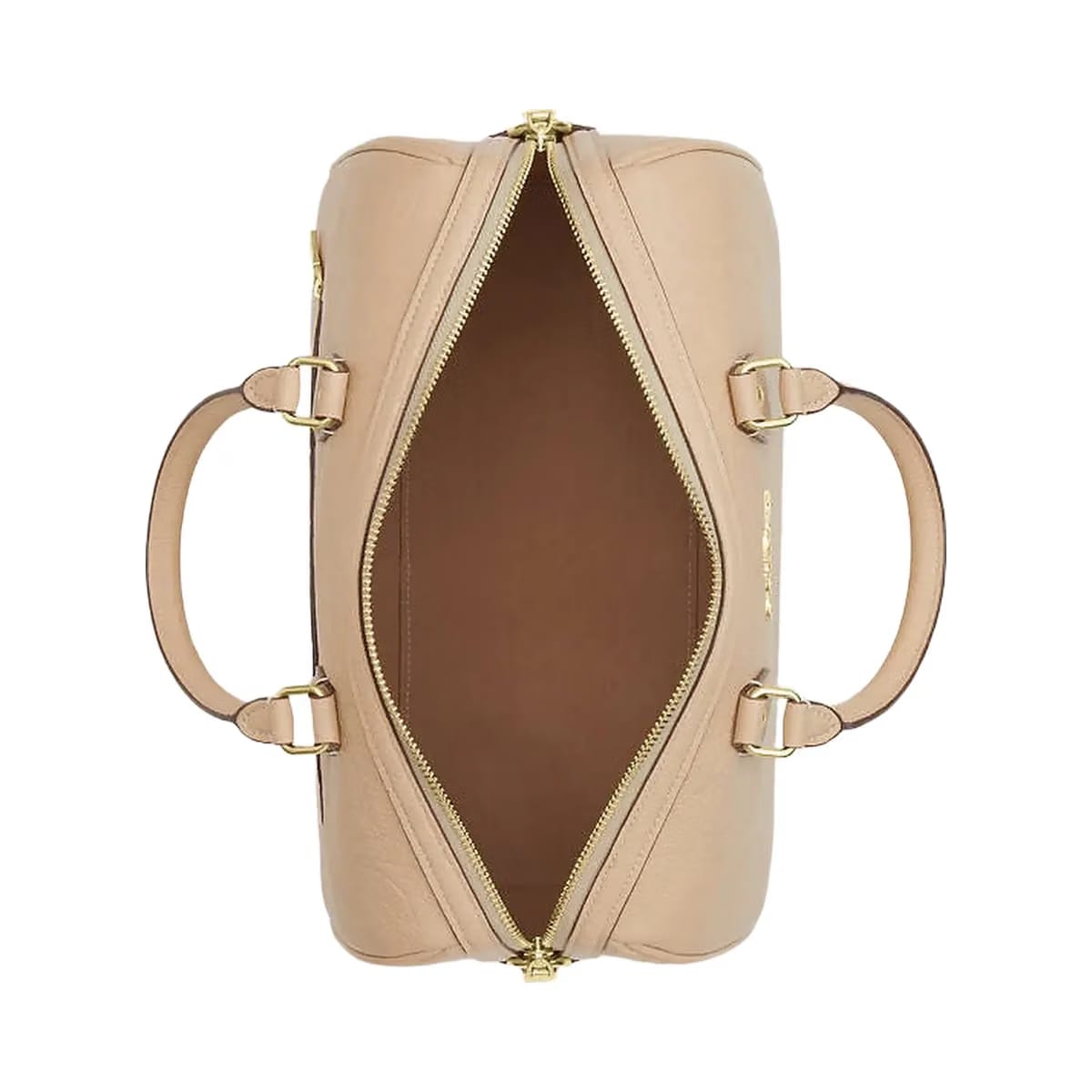 Coach Rowan Large Satchel Bag In Signature Leather Pebbled Leather-Im-Oat