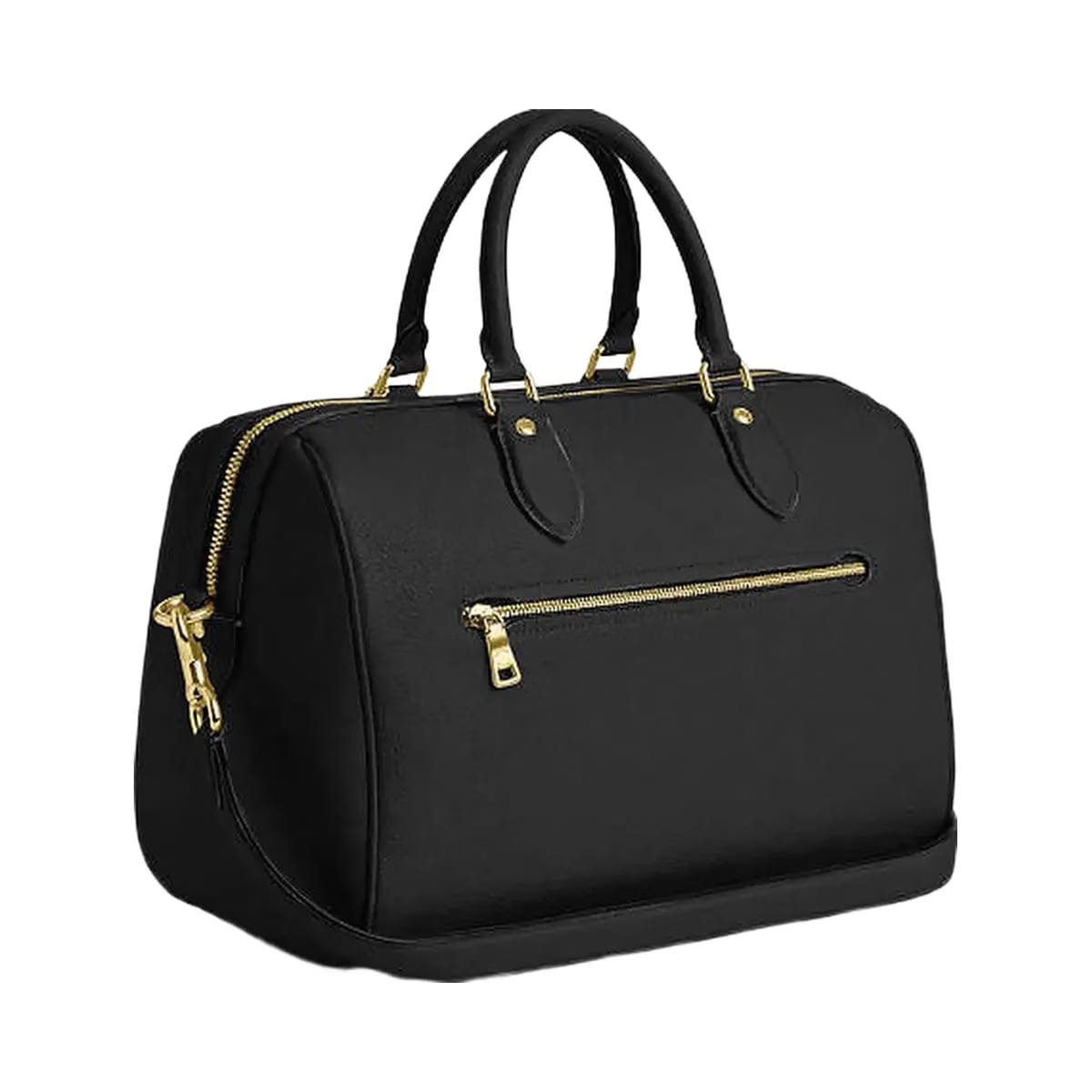 Coach Rowan Large Satchel Bag Pebbled Leather-Gold-Black