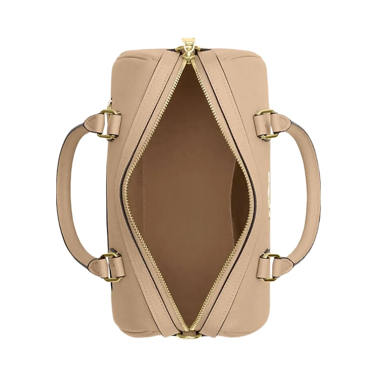 Coach Rowan Satchel Bag In Signature Leather Pebbled Leather-Im-Oat