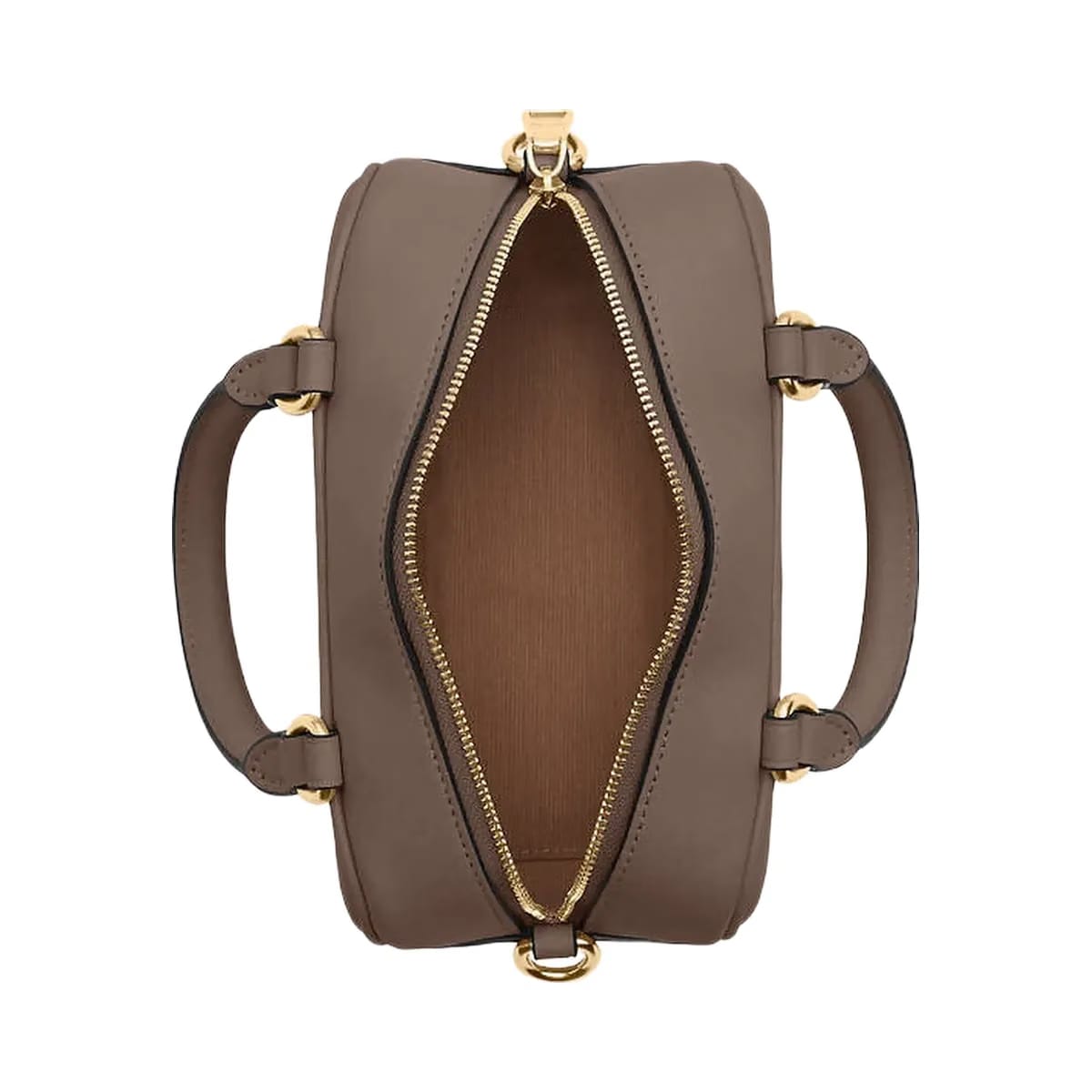 Coach Satchel Crossbody Smooth Leather-Gold-Dark Stone