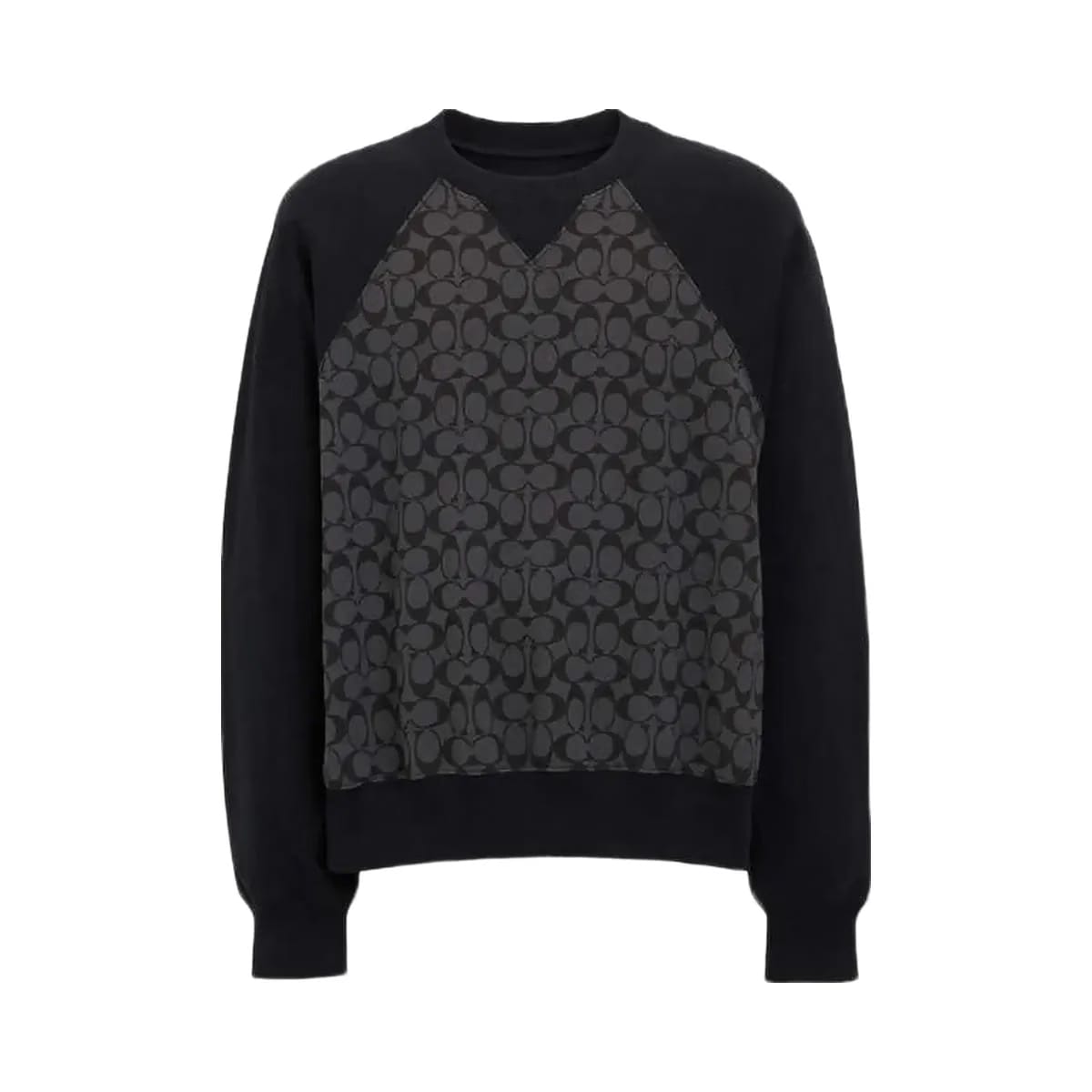 Coach Signature Crewneck Sweatshirt Charcoal Signature